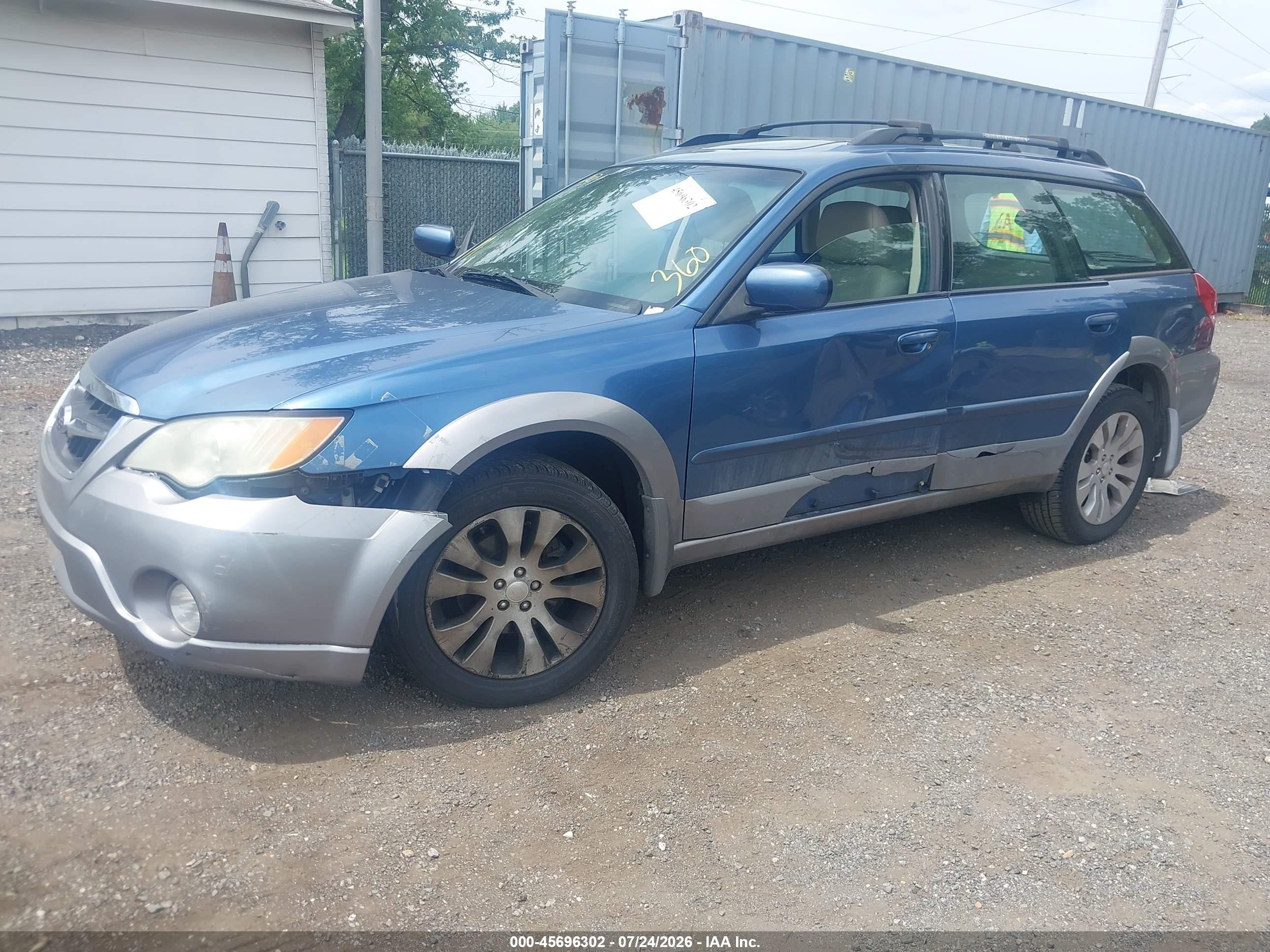 2008 Subaru Outback (natl) Ltd/ltd Ll Bean W/nav/ltd Ll Bean W/nav/vdc/ltd W/vdc Blue vin: 4S4BP62C487318216