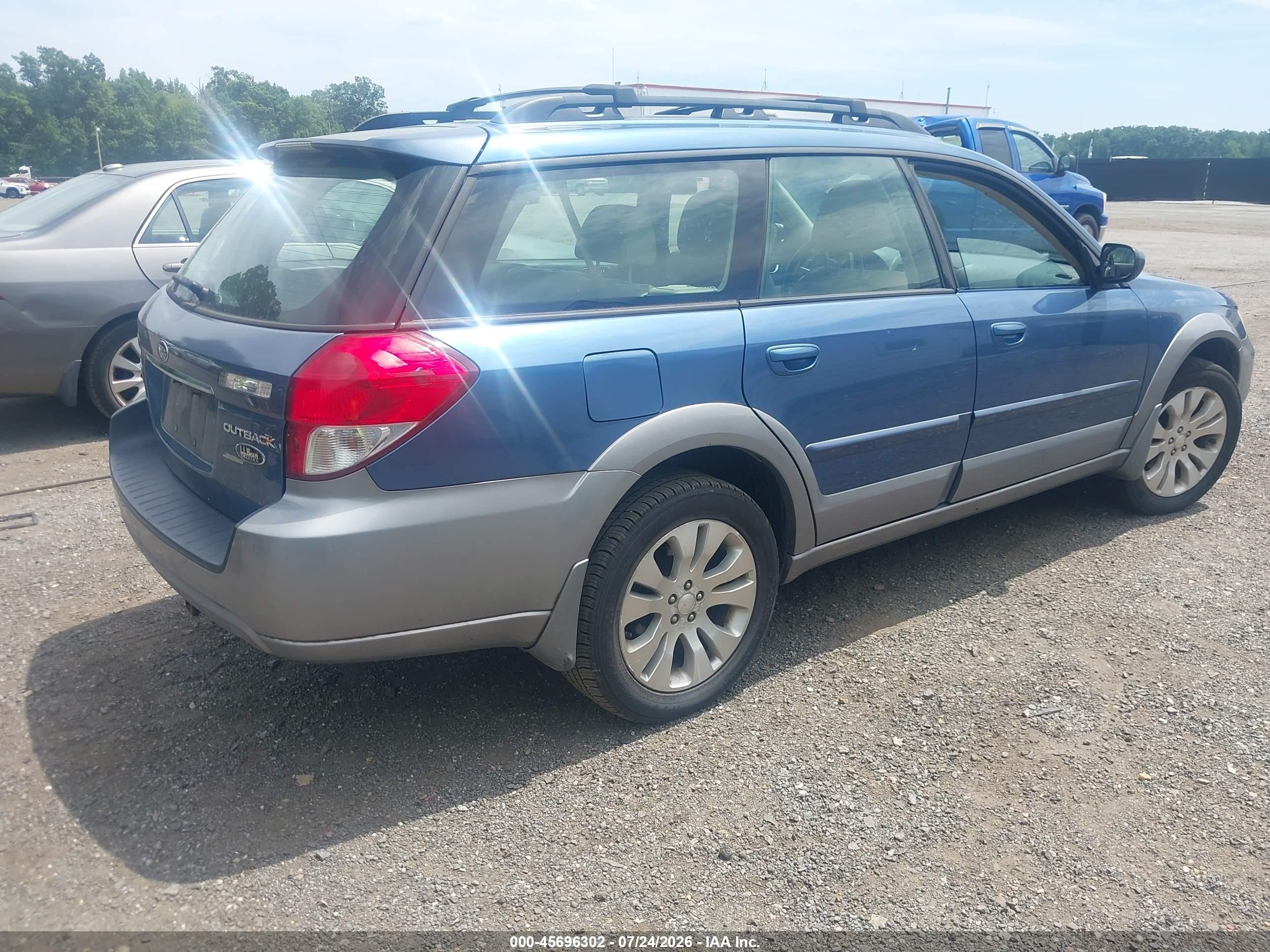 2008 Subaru Outback (natl) Ltd/ltd Ll Bean W/nav/ltd Ll Bean W/nav/vdc/ltd W/vdc Blue vin: 4S4BP62C487318216