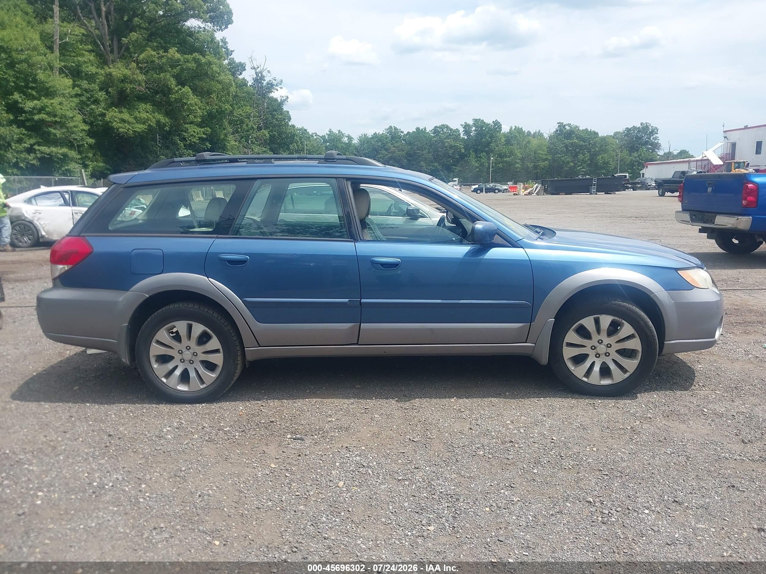 2008 Subaru Outback (natl) Ltd/ltd Ll Bean W/nav/ltd Ll Bean W/nav/vdc/ltd W/vdc Blue vin: 4S4BP62C487318216