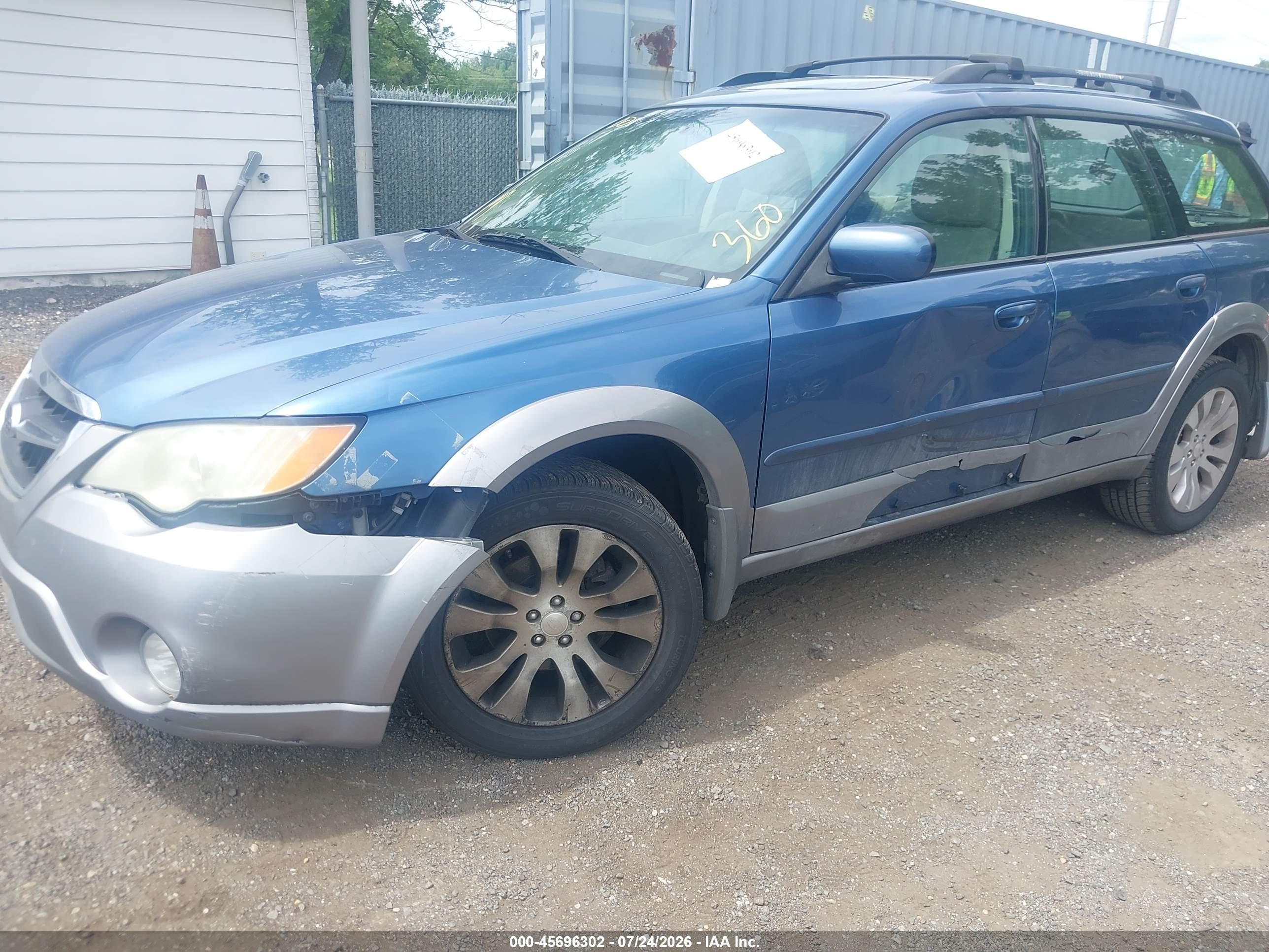 2008 Subaru Outback (natl) Ltd/ltd Ll Bean W/nav/ltd Ll Bean W/nav/vdc/ltd W/vdc Blue vin: 4S4BP62C487318216