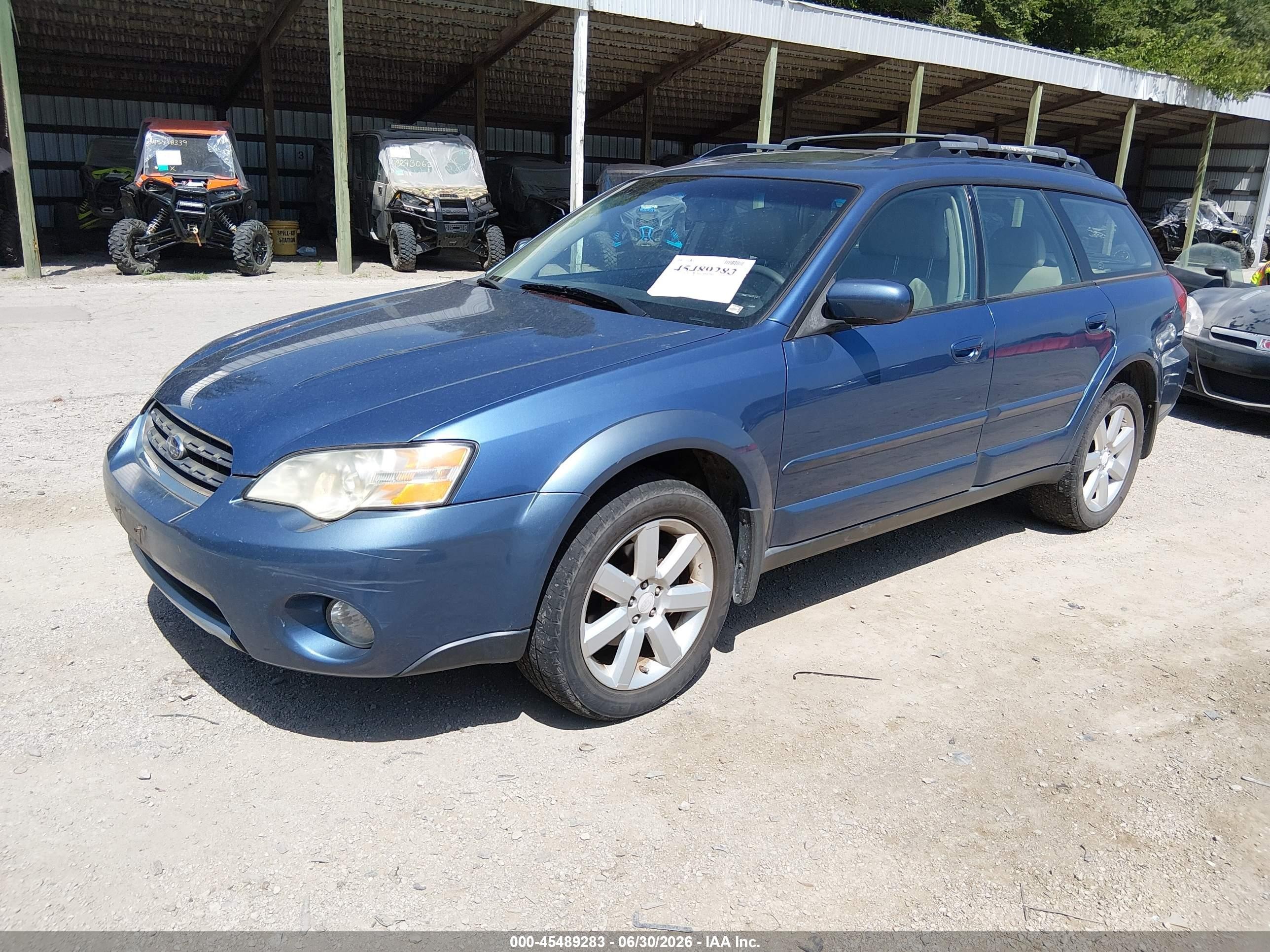2007 Subaru Outback 2.5i Limited Blue vin: 4S4BP62C577314920