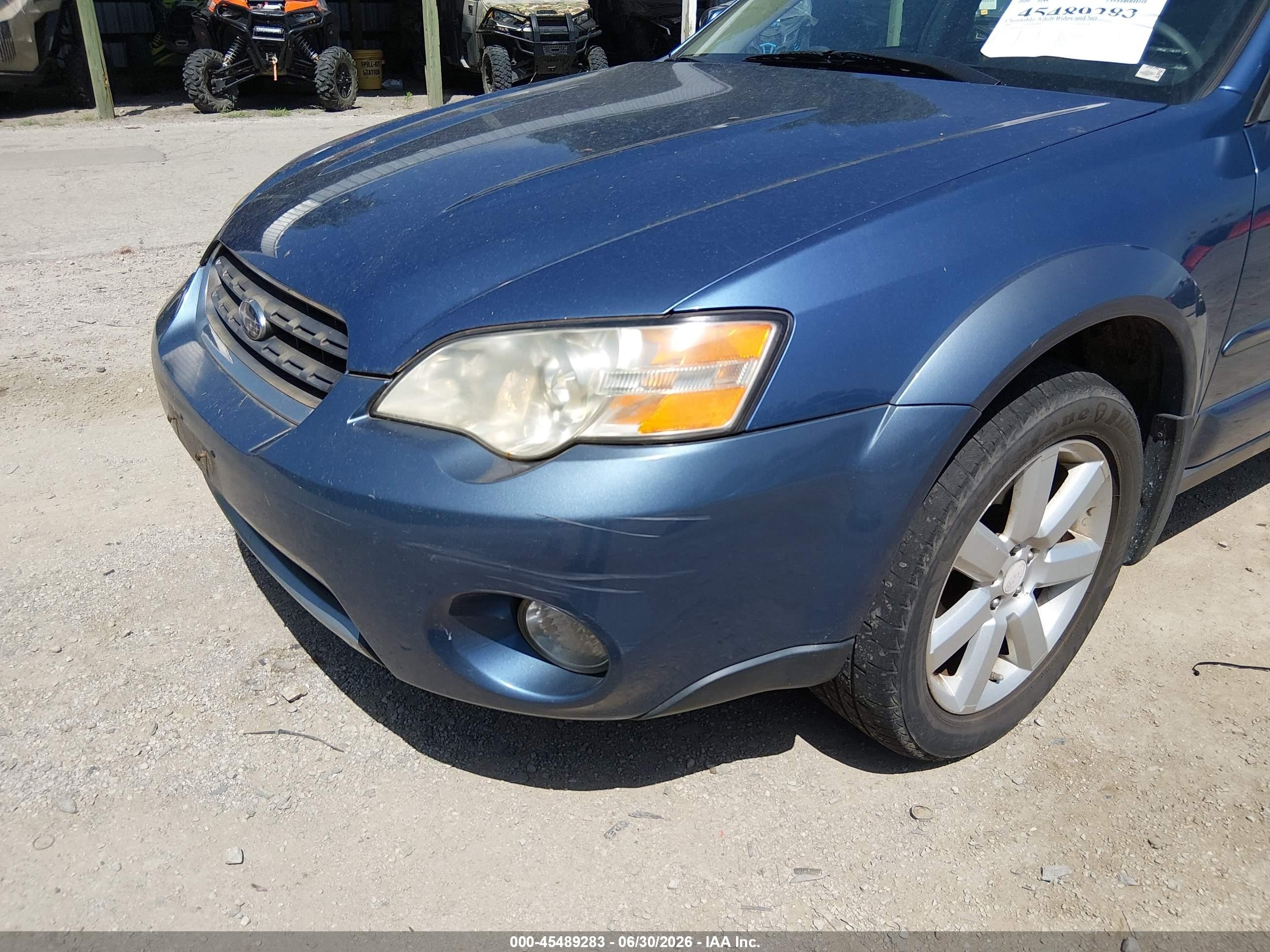 2007 Subaru Outback 2.5i Limited Blue vin: 4S4BP62C577314920