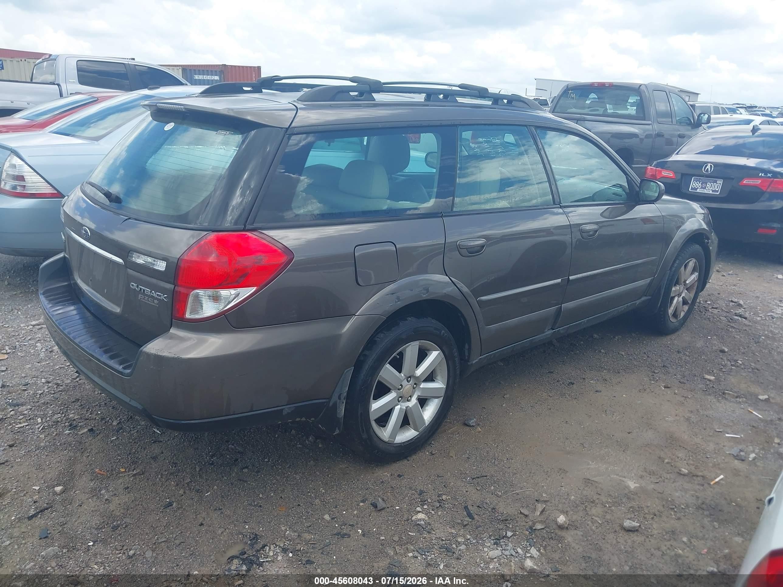 2008 Subaru Outback (natl)   Brown vin: 4S4BP62C587327782
