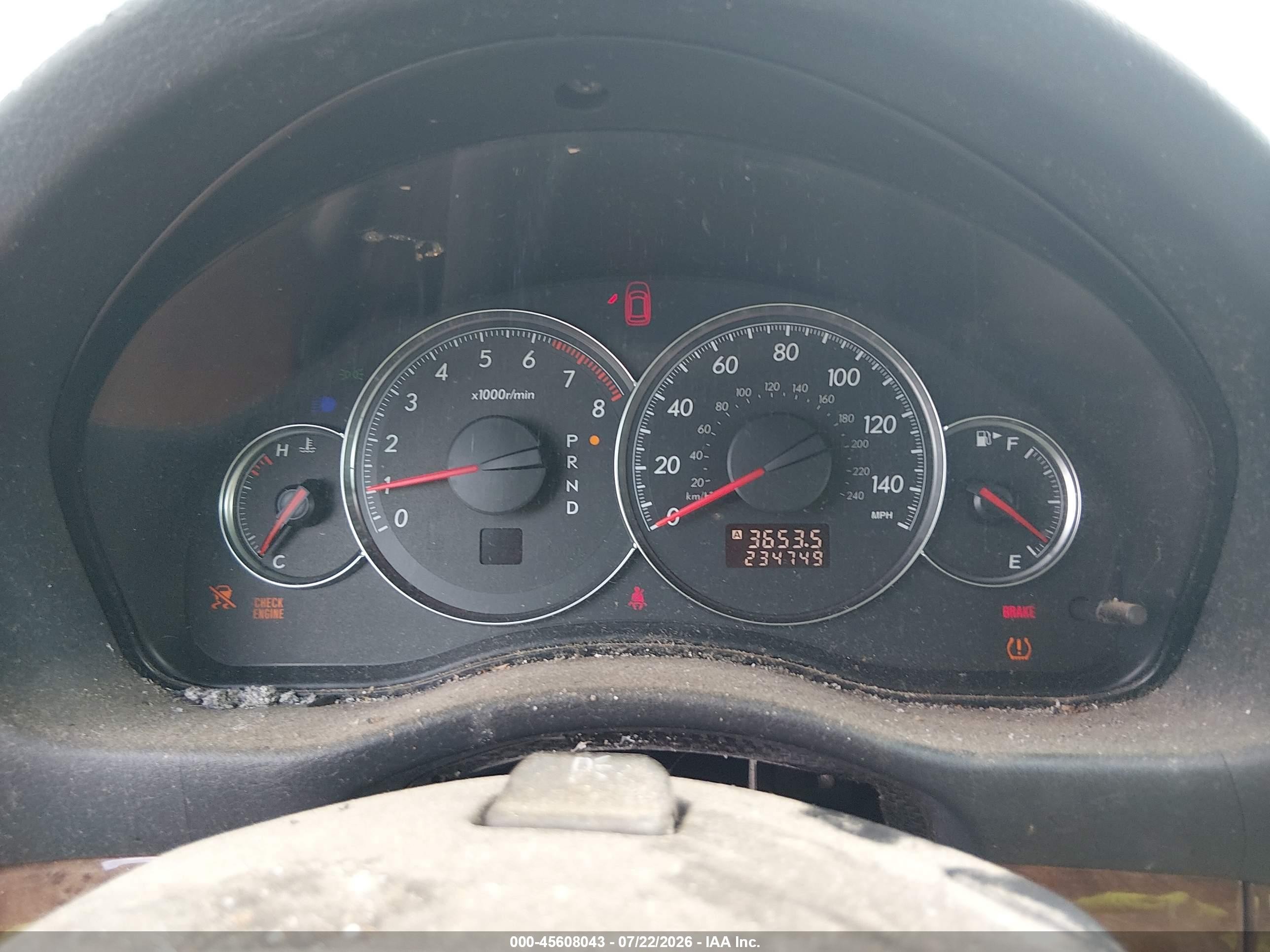 2008 Subaru Outback (natl)   Brown vin: 4S4BP62C587327782