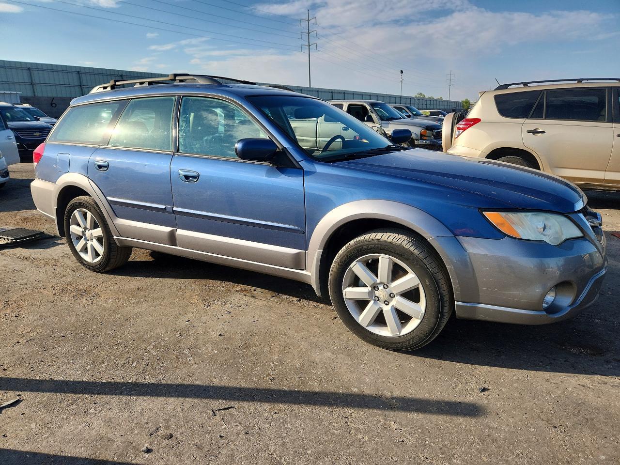 2008 Subaru Outback 2.5i Limited Blue vin: 4S4BP62C587352049