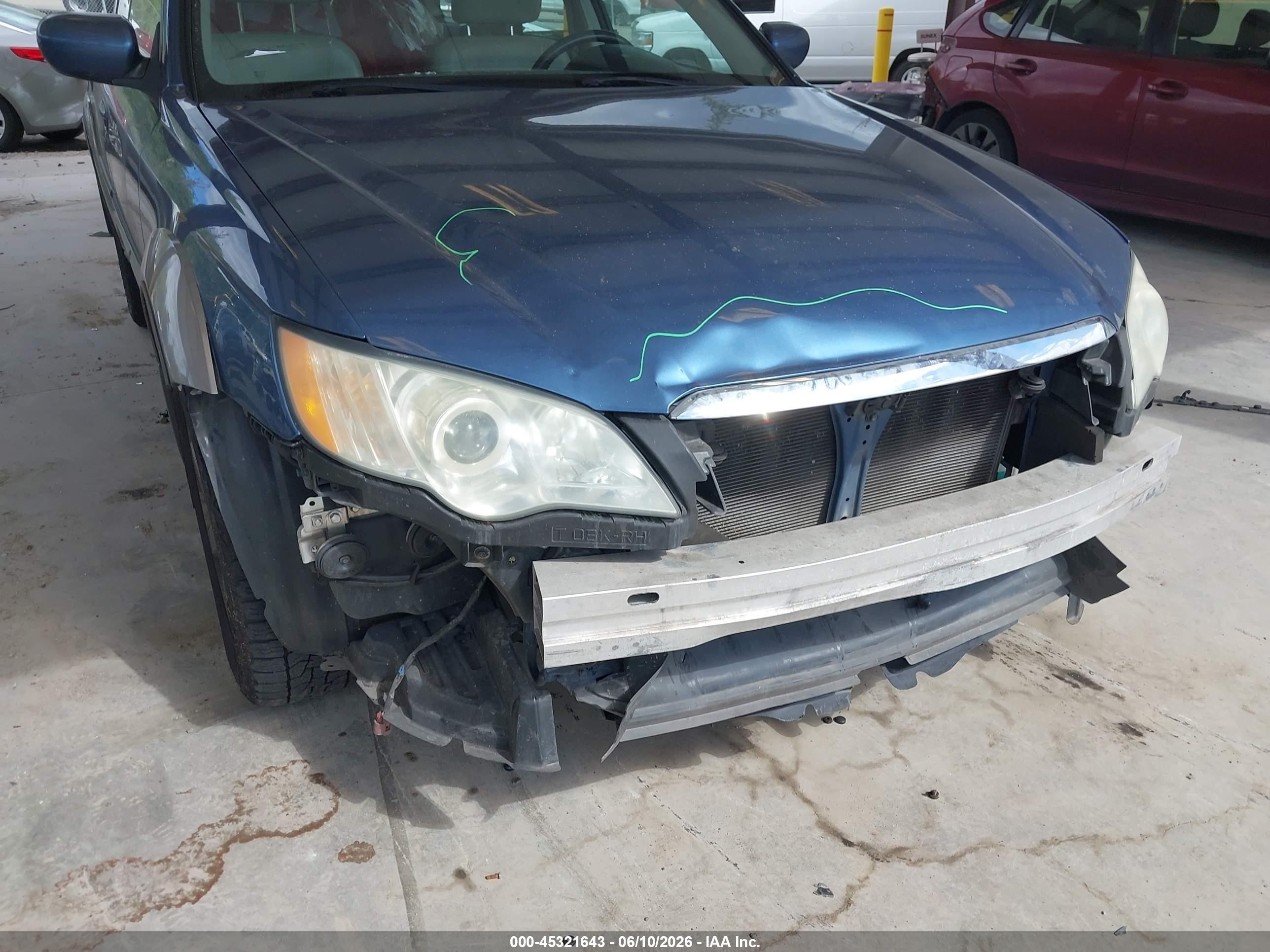 2008 Subaru Outback 2.5i Limited/2.5i Limited L.l. Bean Edition Blue vin: 4S4BP62C587357798