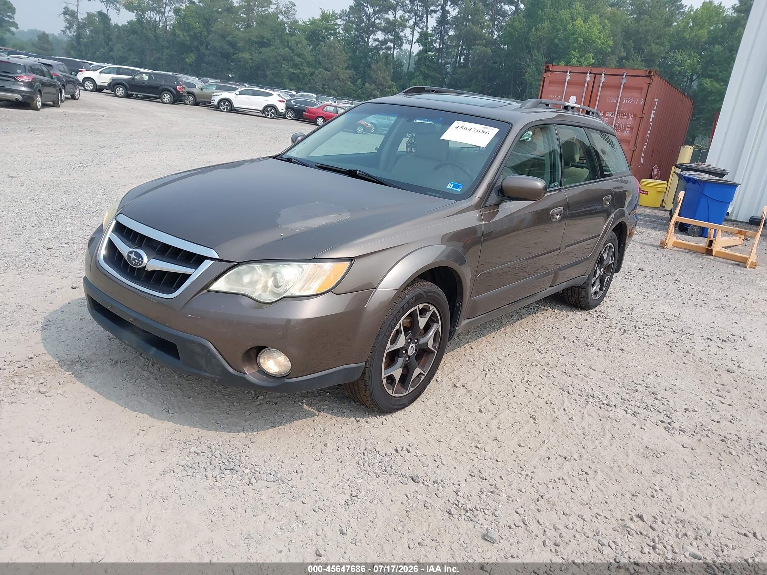 2008 Subaru Outback (natl) Ltd/ltd Ll Bean W/nav/ltd Ll Bean W/nav/vdc/ltd W/vdc Brown vin: 4S4BP62C687327032
