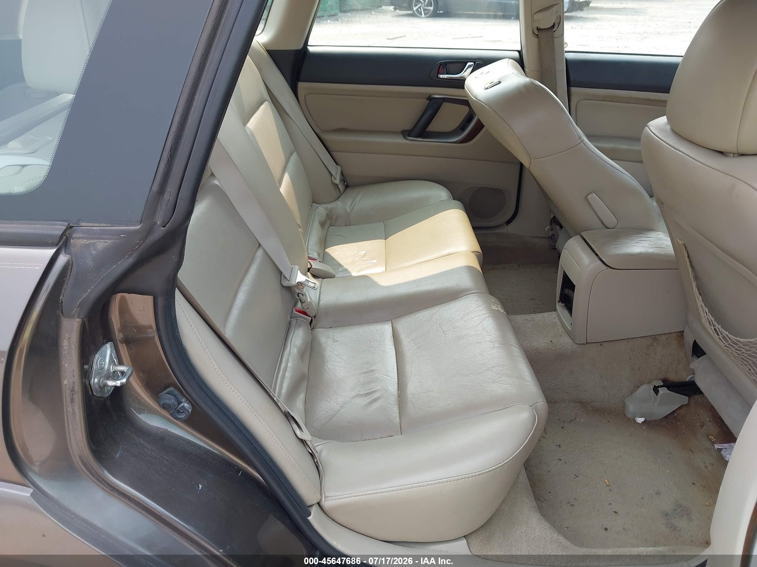 2008 Subaru Outback (natl) Ltd/ltd Ll Bean W/nav/ltd Ll Bean W/nav/vdc/ltd W/vdc Brown vin: 4S4BP62C687327032