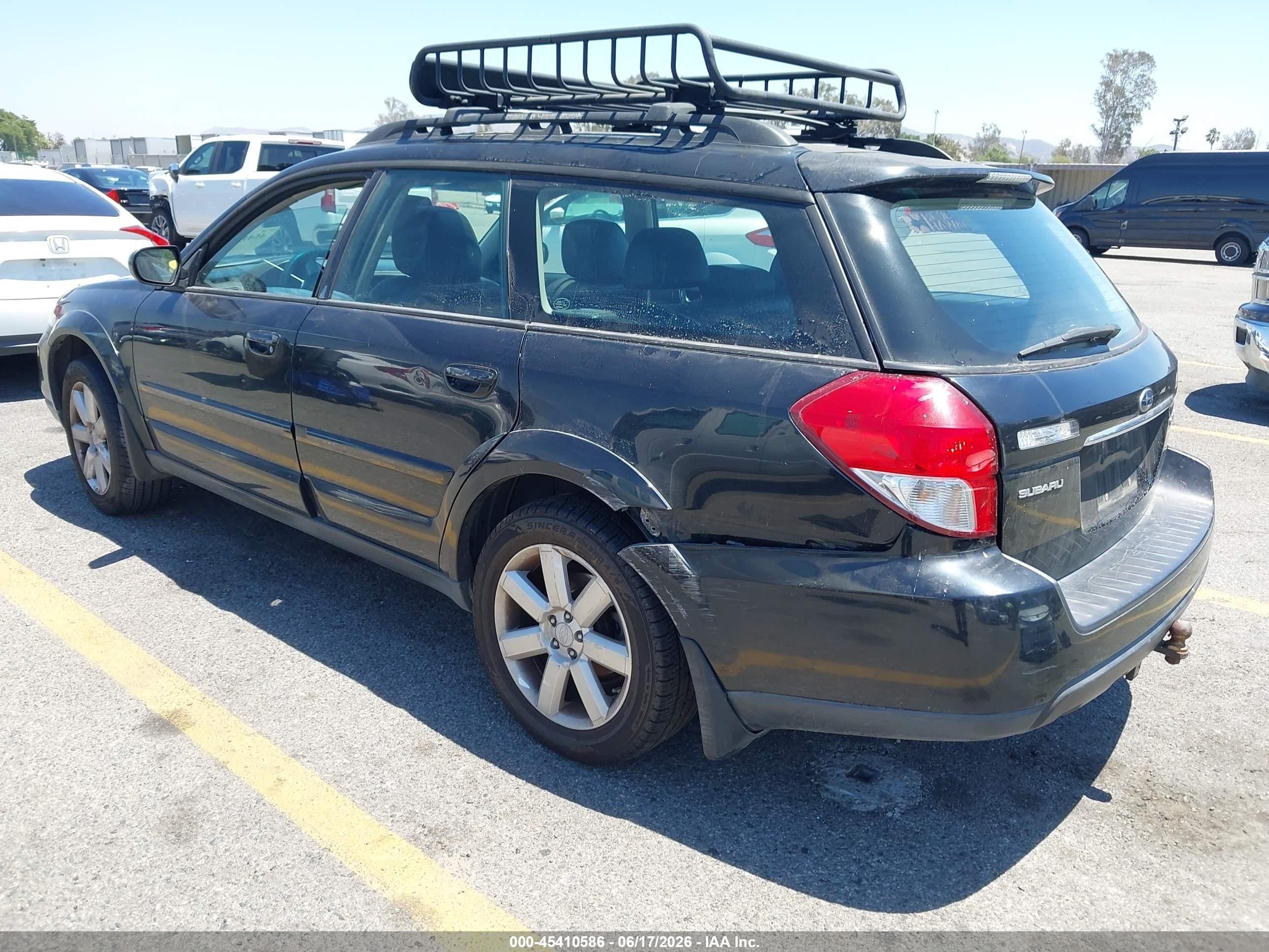 2008 Subaru Outback 2.5i Limited/2.5i Limited L.l. Bean Edition Black vin: 4S4BP62C687366901
