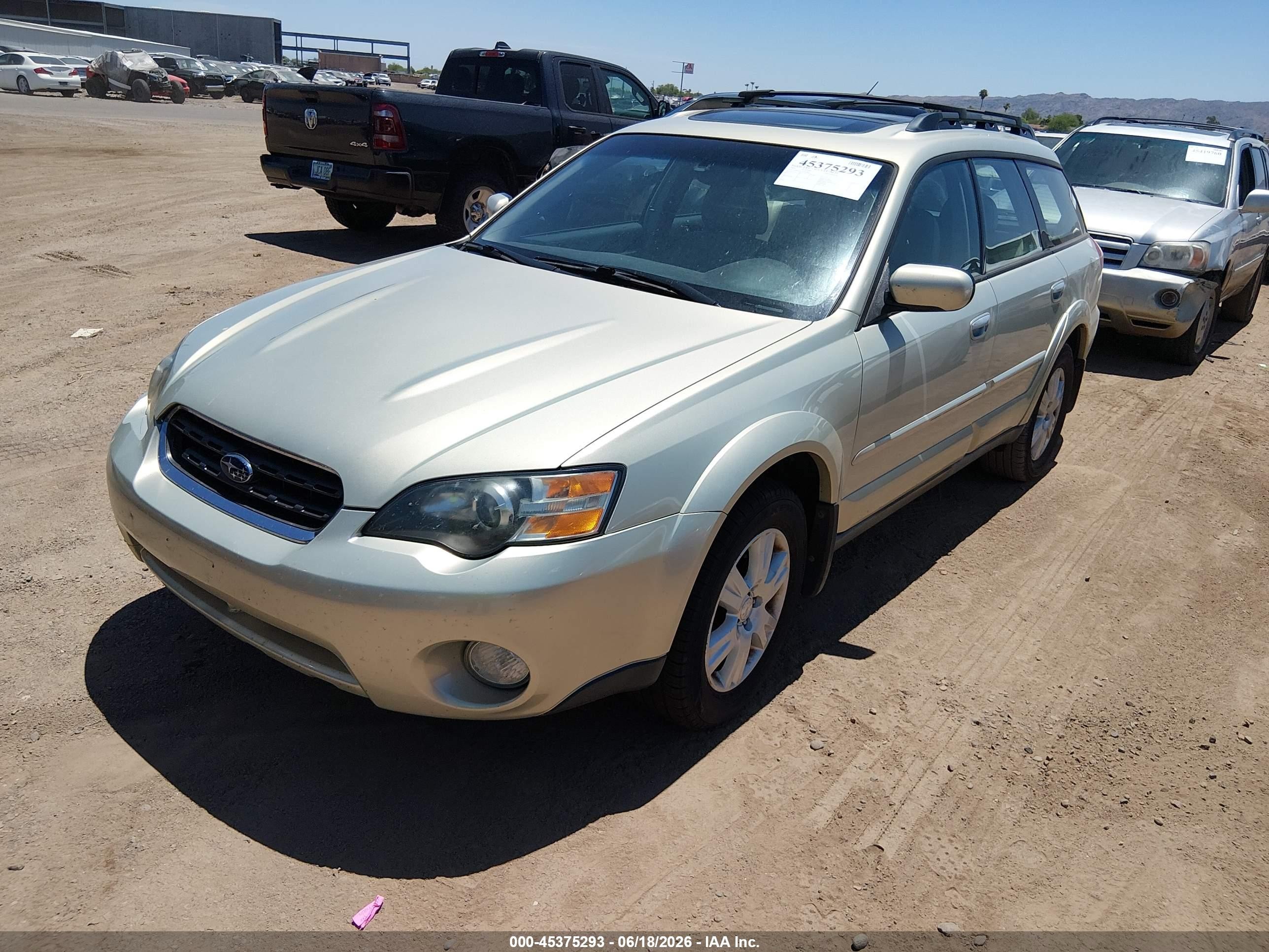 2005 Subaru Outback 2.5i Limited Gold vin: 4S4BP62C757377840