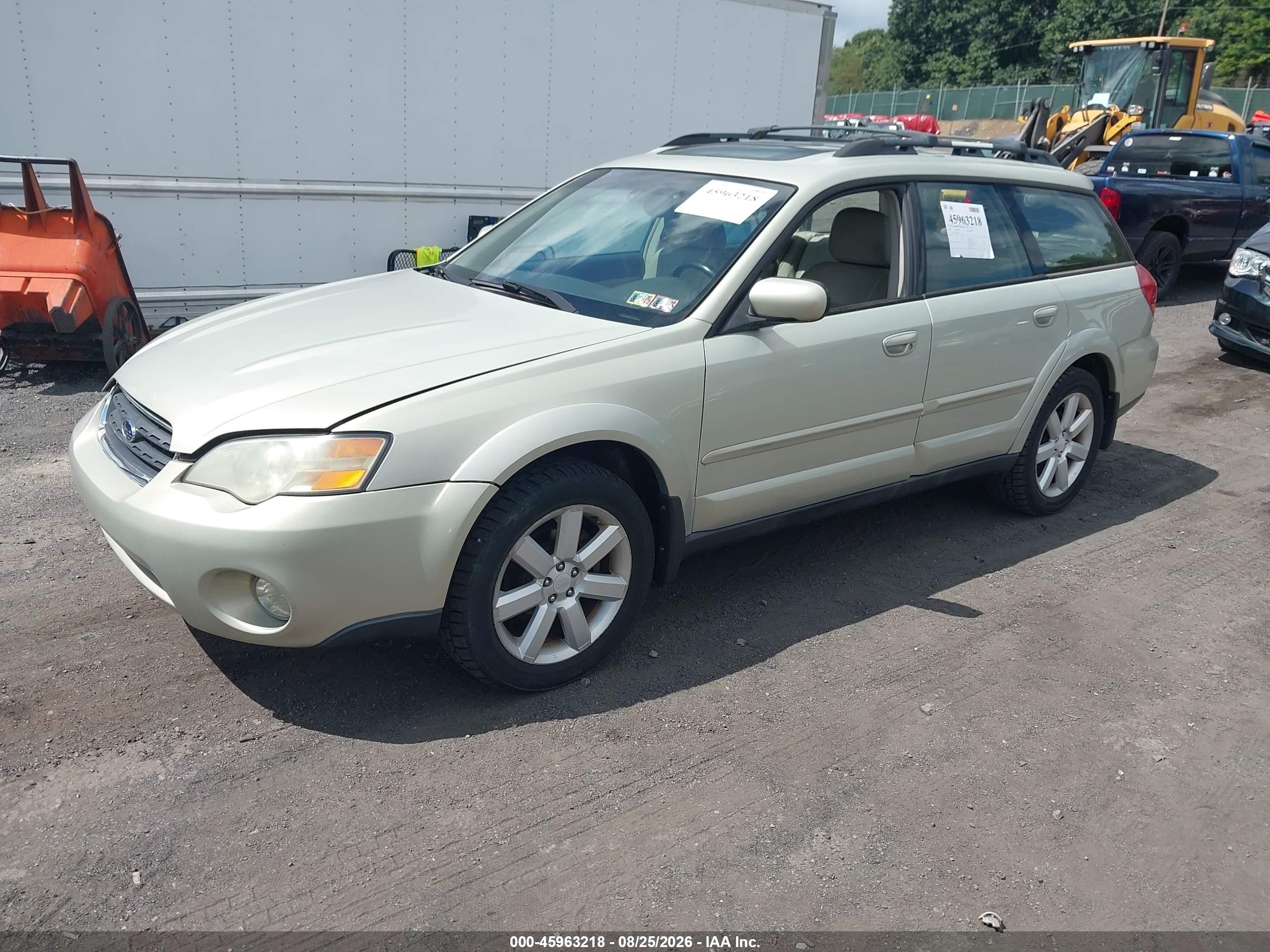 2006 Subaru Outback 2.5i Limited Cream vin: 4S4BP62C766302157