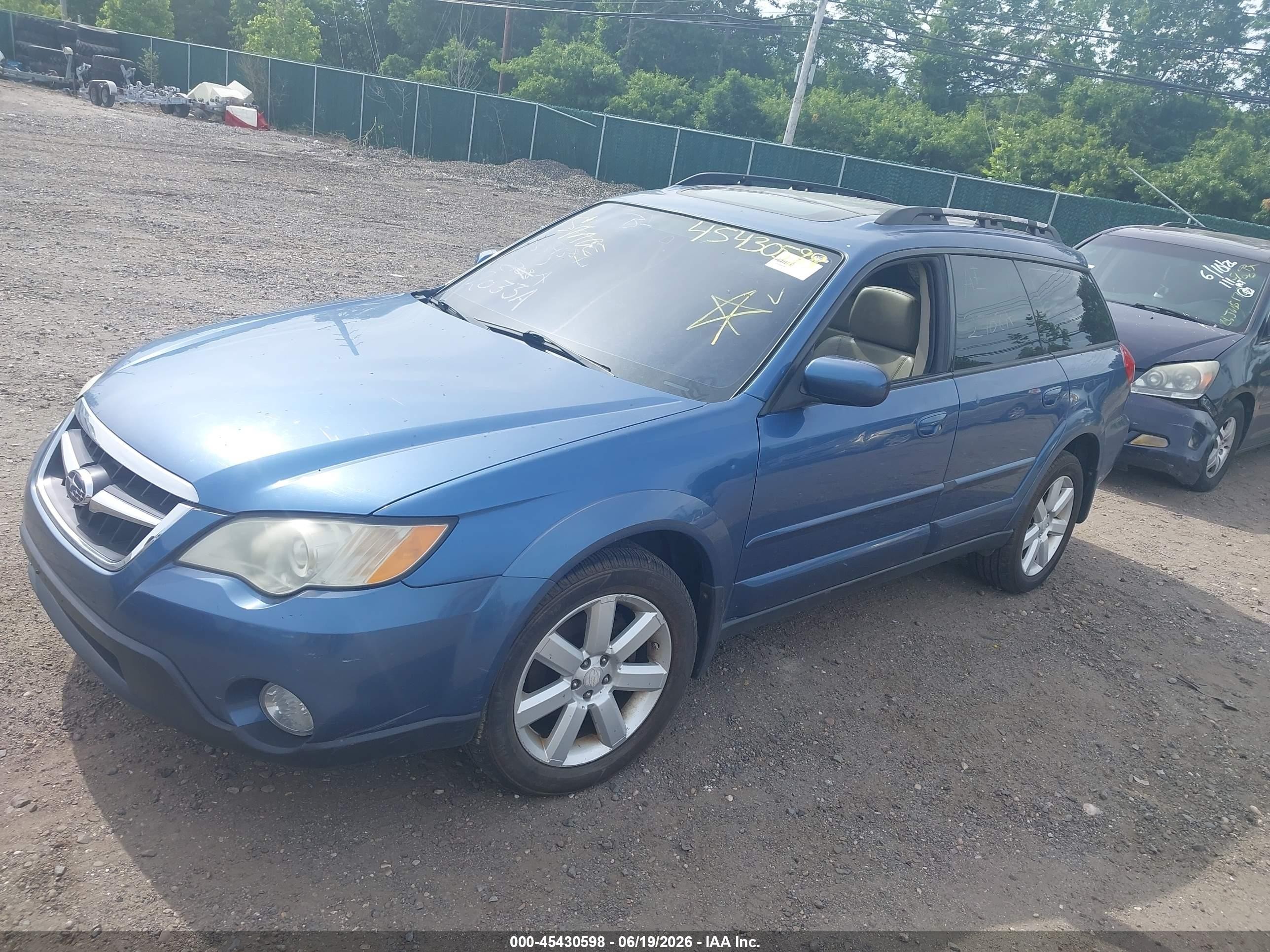 2008 Subaru Outback 2.5i Limited/2.5i Limited L.l. Bean Edition Blue vin: 4S4BP62C787356605