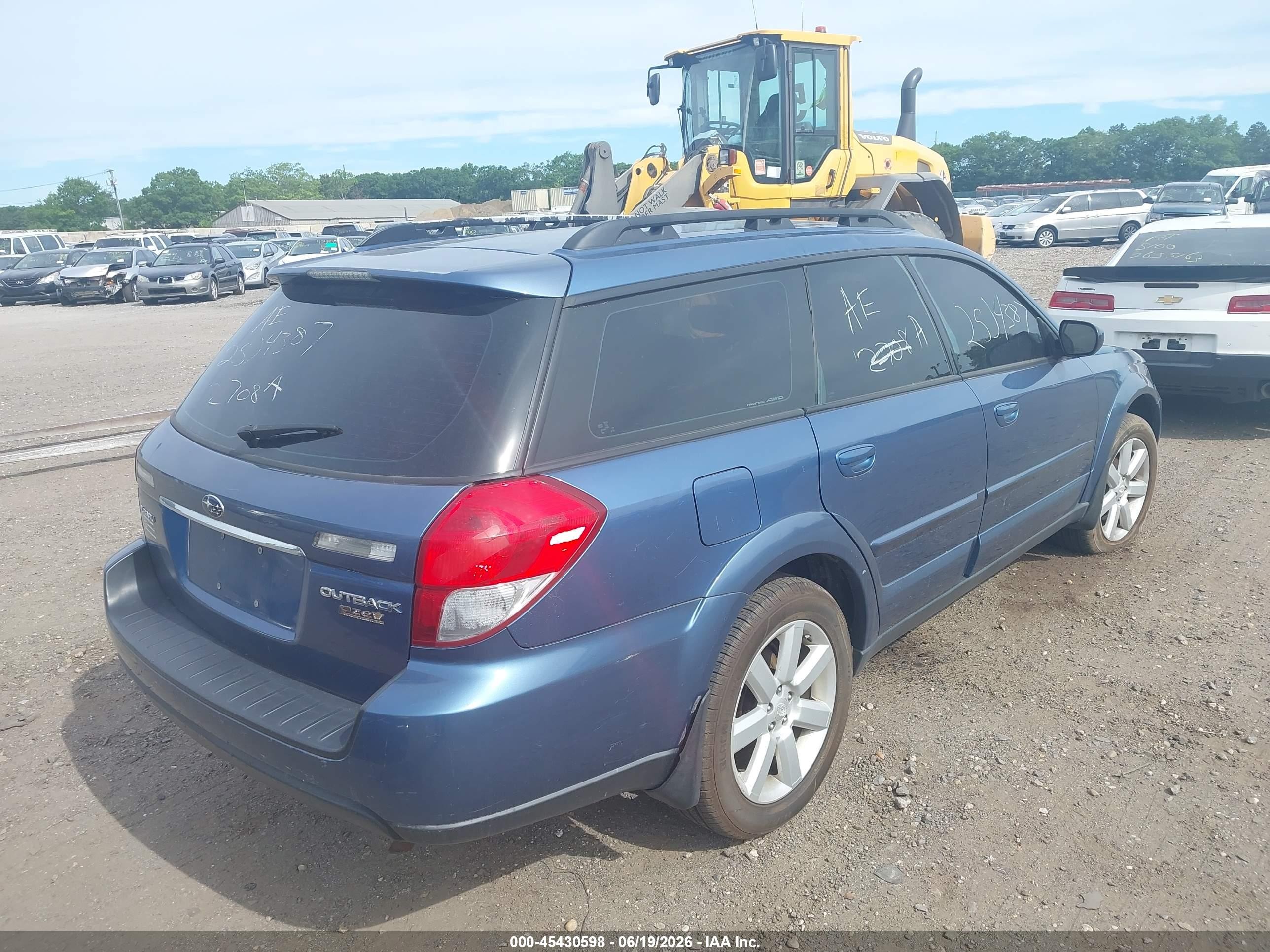 2008 Subaru Outback 2.5i Limited/2.5i Limited L.l. Bean Edition Blue vin: 4S4BP62C787356605