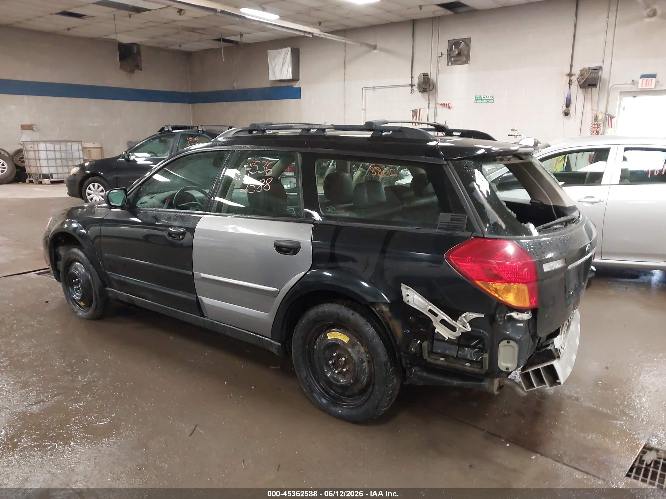 2006 Subaru Outback 2.5i Limited Black vin: 4S4BP62C866310736