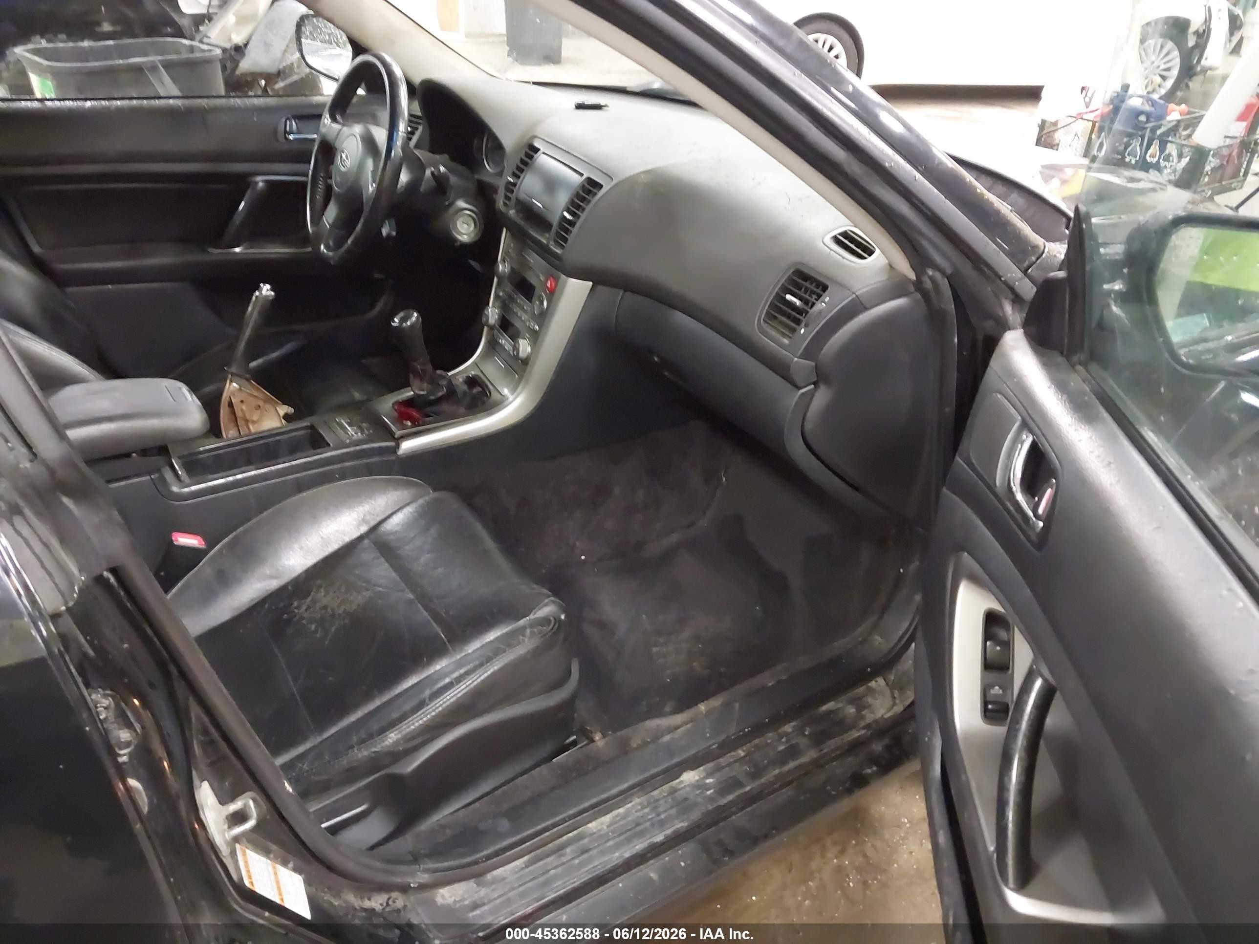 2006 Subaru Outback 2.5i Limited Black vin: 4S4BP62C866310736