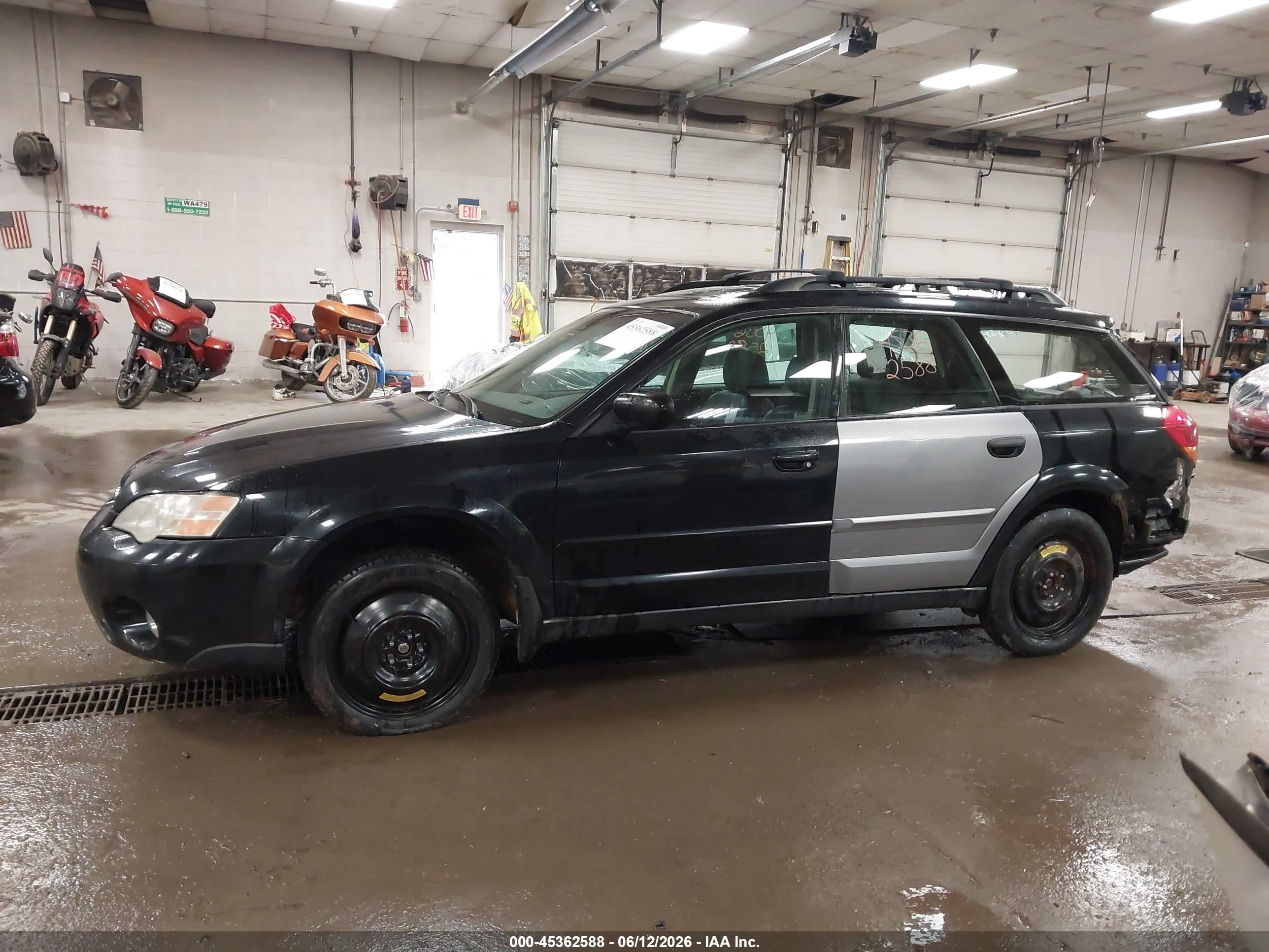2006 Subaru Outback 2.5i Limited Black vin: 4S4BP62C866310736