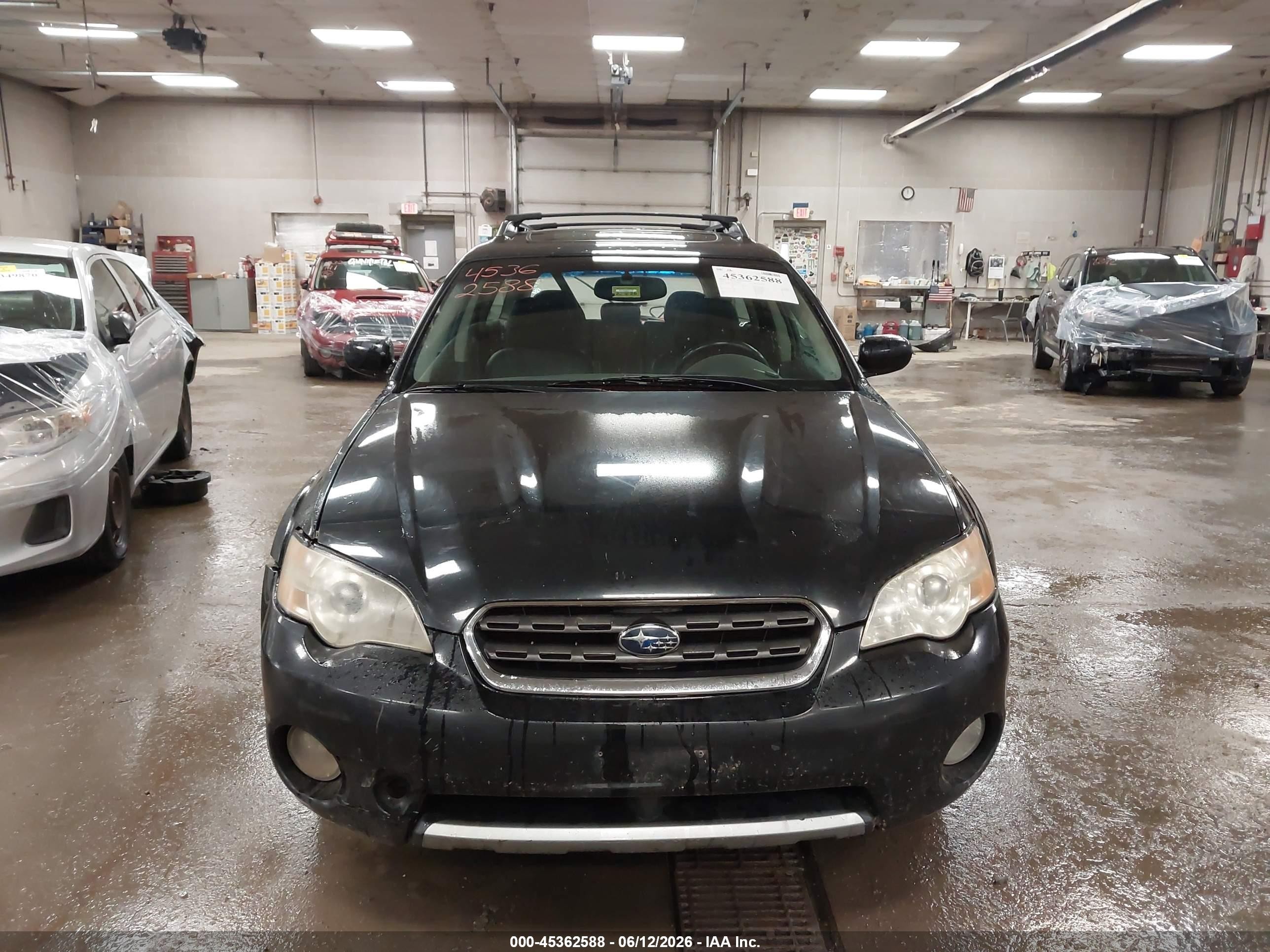 2006 Subaru Outback 2.5i Limited Black vin: 4S4BP62C866310736