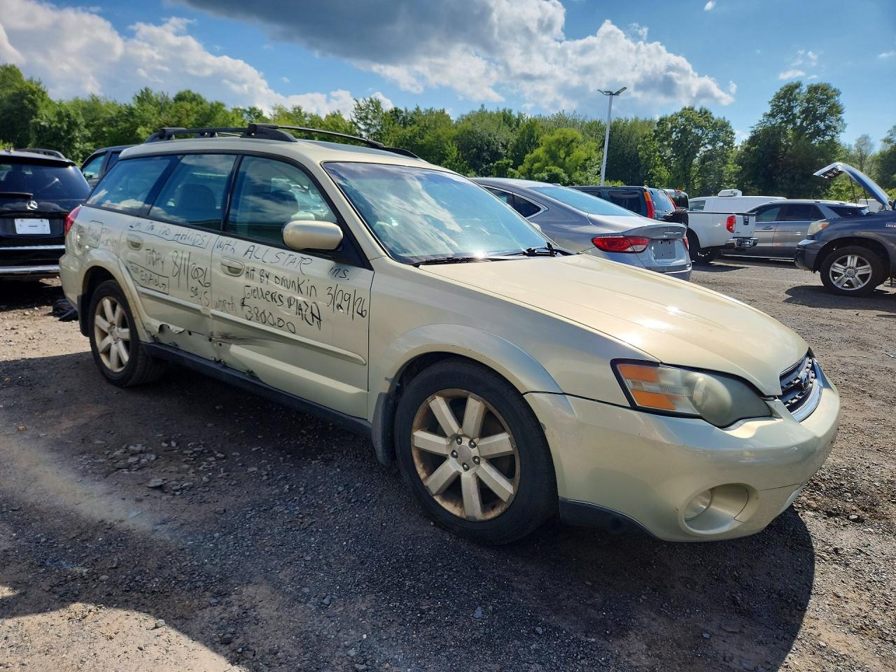 2006 Subaru Legacy Outback 2.5i Limited Beige vin: 4S4BP62C867316448