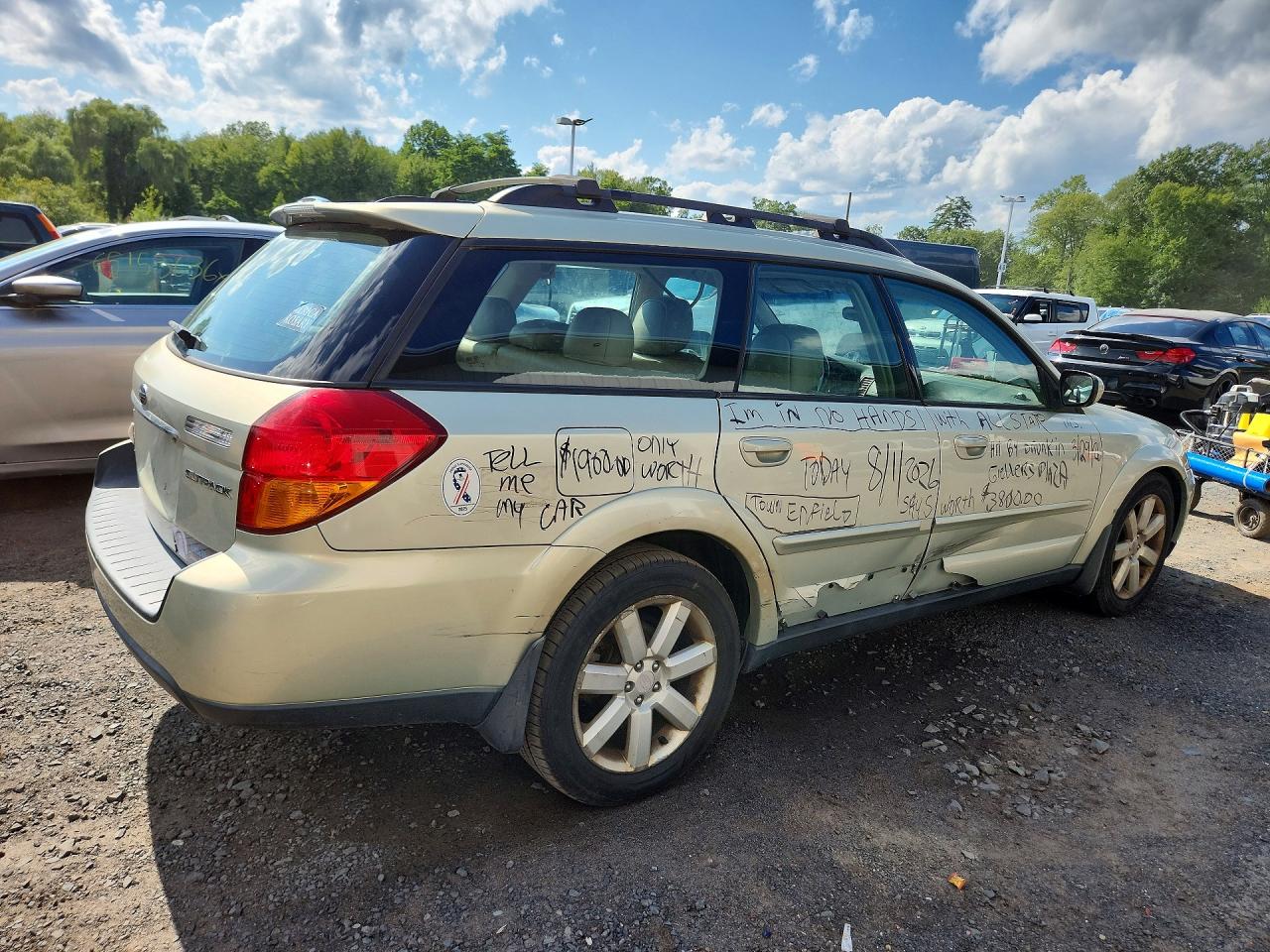 2006 Subaru Legacy Outback 2.5i Limited Beige vin: 4S4BP62C867316448