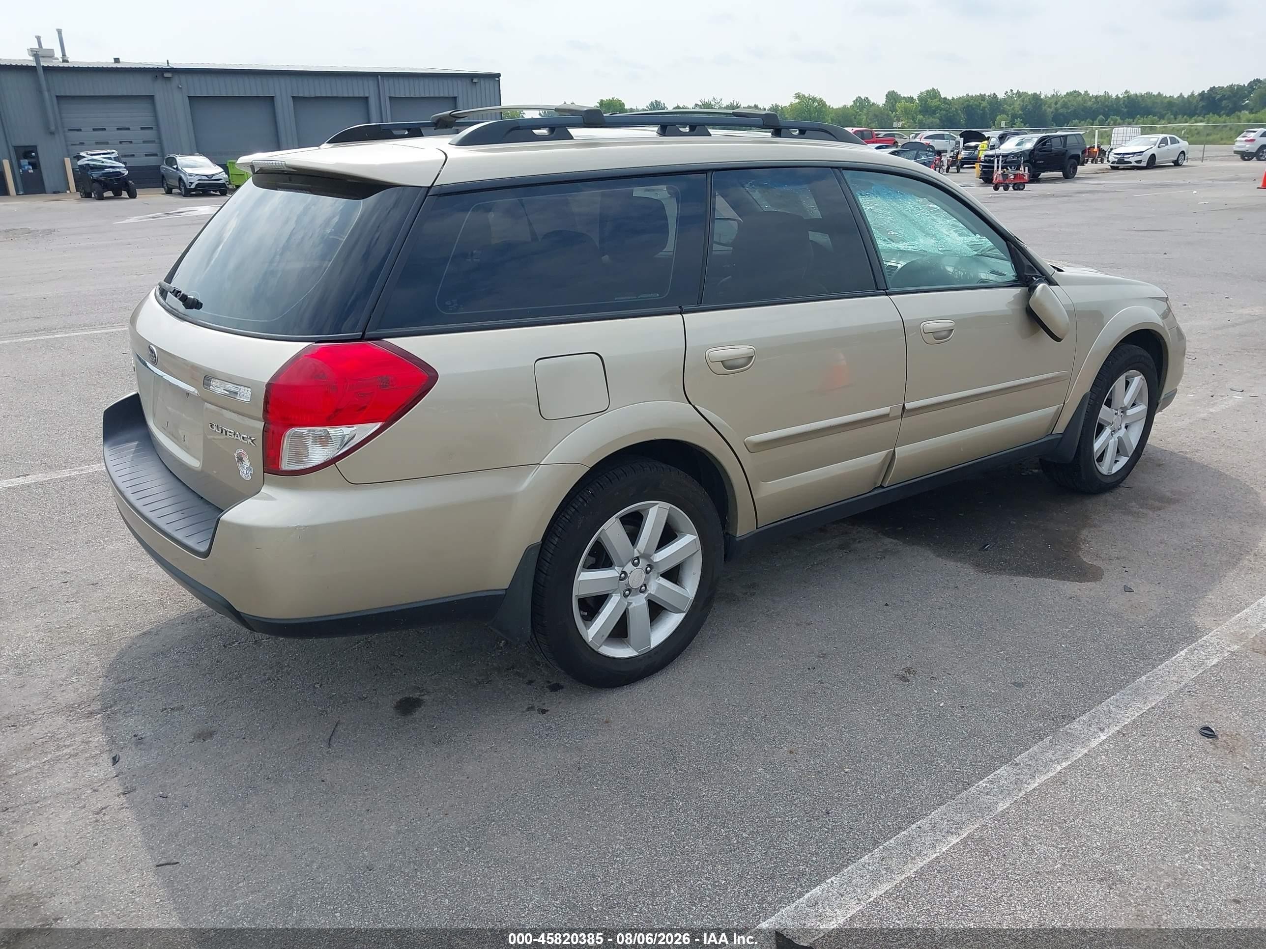 2008 Subaru Outback 2.5i Limited/2.5i Limited L.l. Bean Edition Gold vin: 4S4BP62C887331308