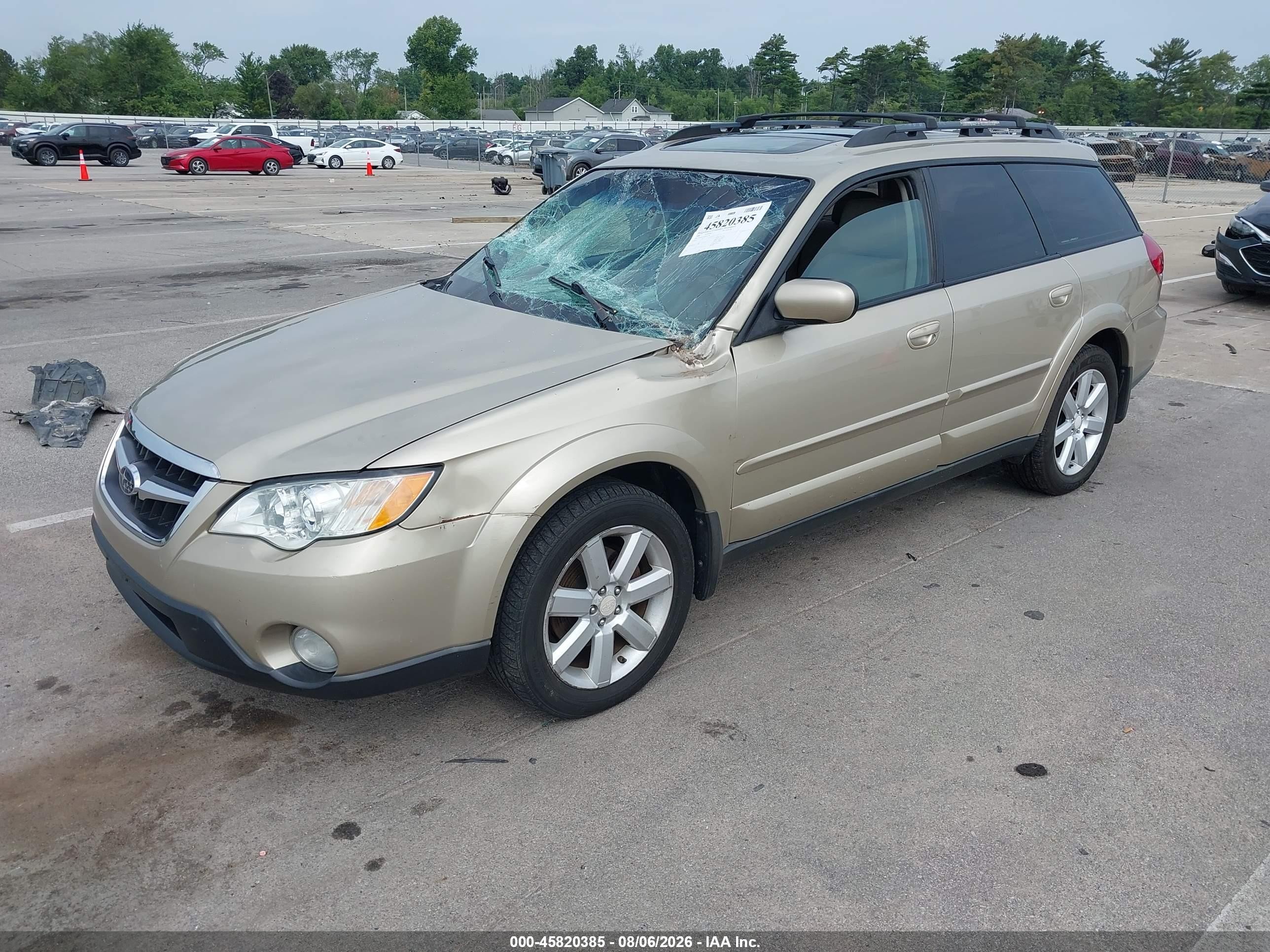 2008 Subaru Outback 2.5i Limited/2.5i Limited L.l. Bean Edition Gold vin: 4S4BP62C887331308