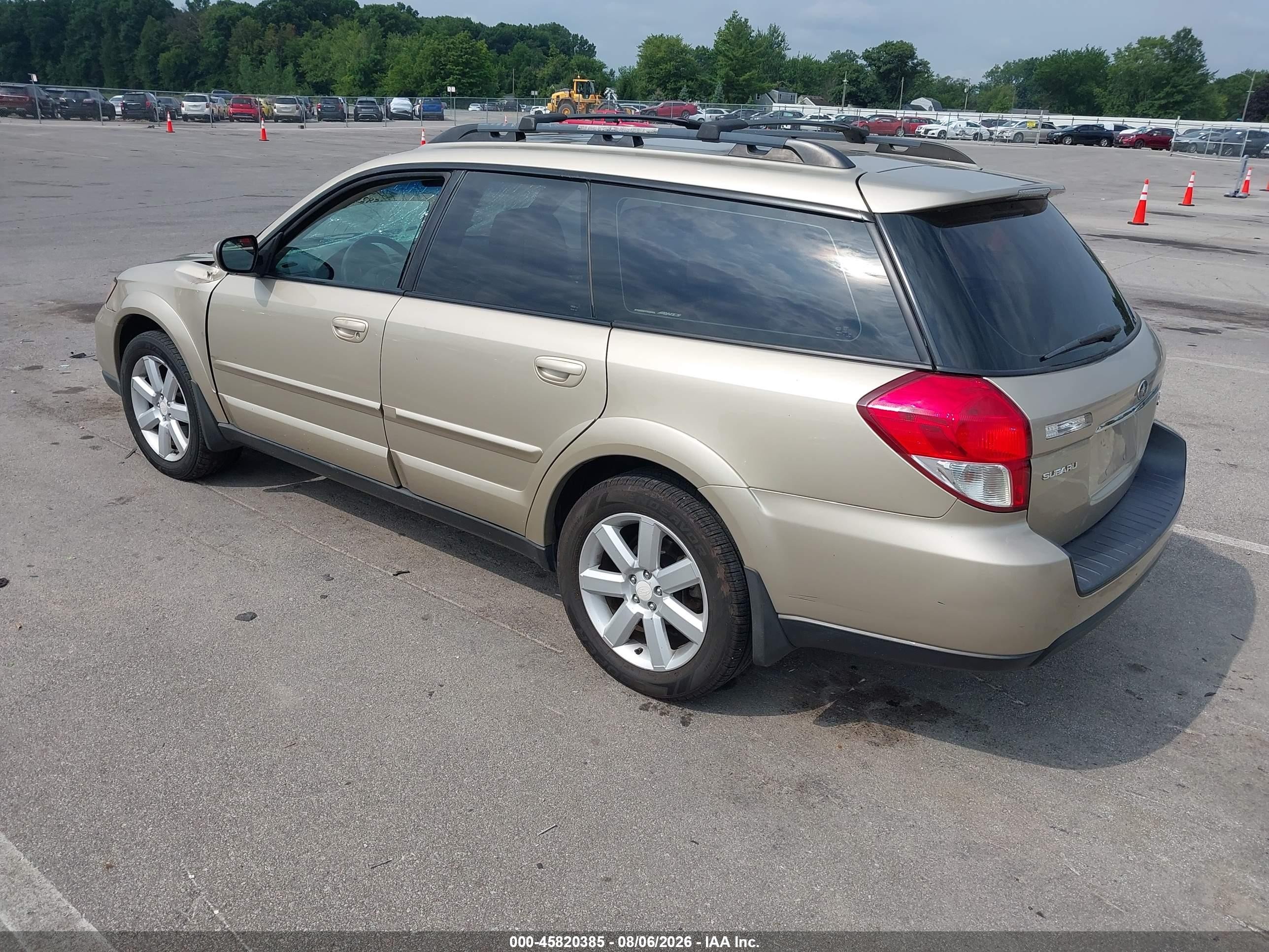 2008 Subaru Outback 2.5i Limited/2.5i Limited L.l. Bean Edition Gold vin: 4S4BP62C887331308