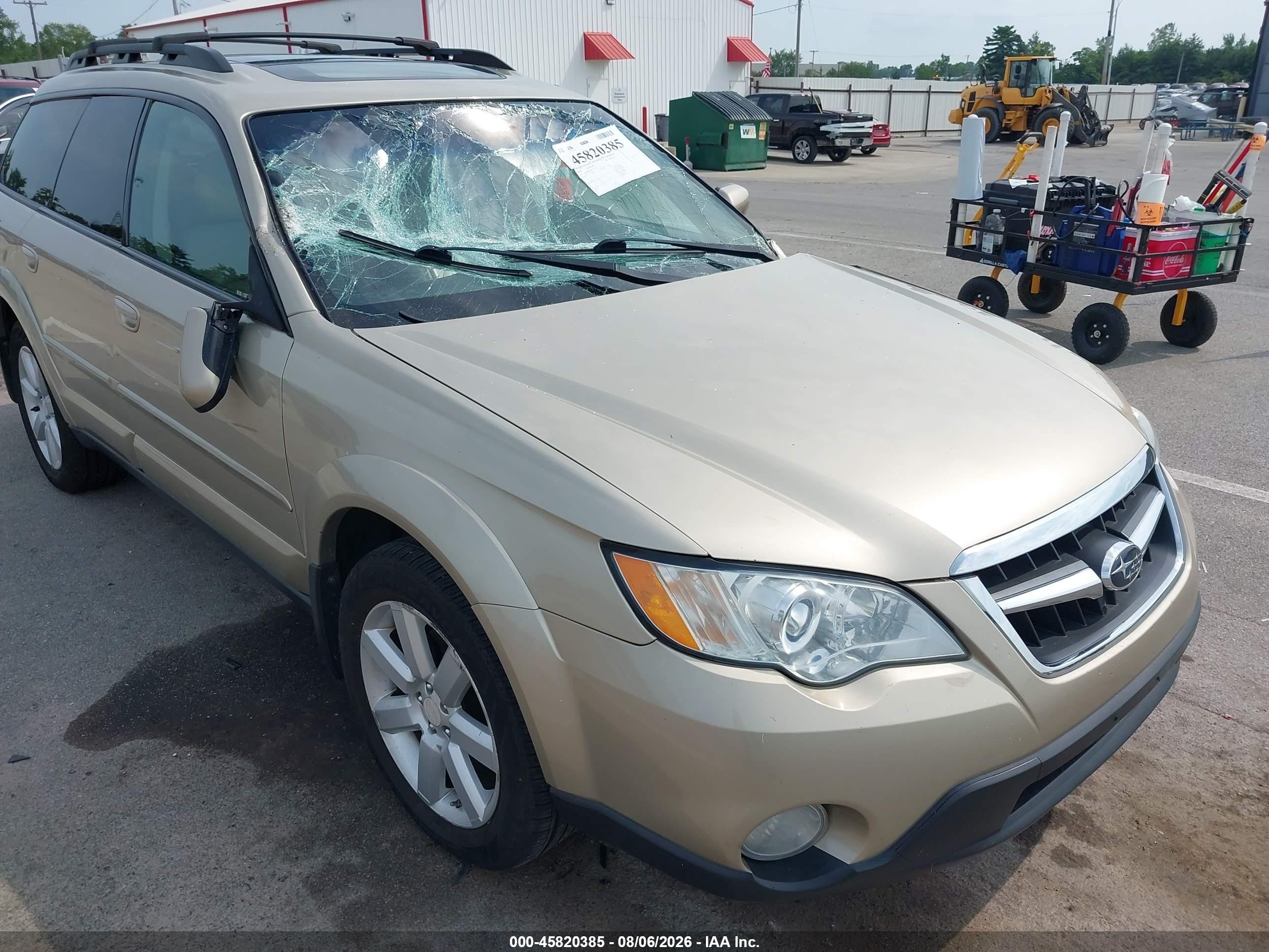 2008 Subaru Outback 2.5i Limited/2.5i Limited L.l. Bean Edition Gold vin: 4S4BP62C887331308
