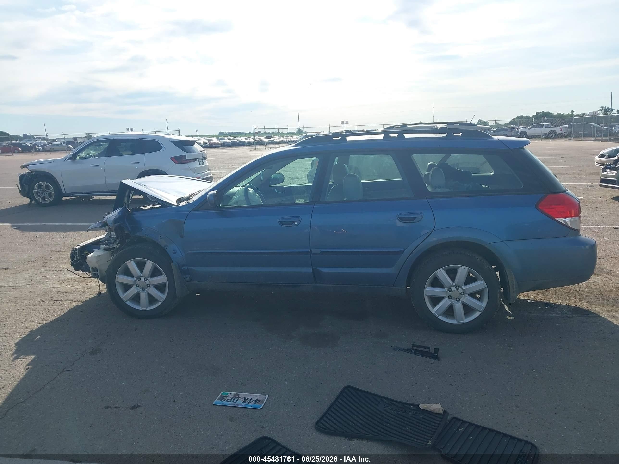 2008 Subaru Outback (natl) Ltd/ltd Ll Bean W/nav/ltd Ll Bean W/nav/vdc/ltd W/vdc Blue vin: 4S4BP62C887345242
