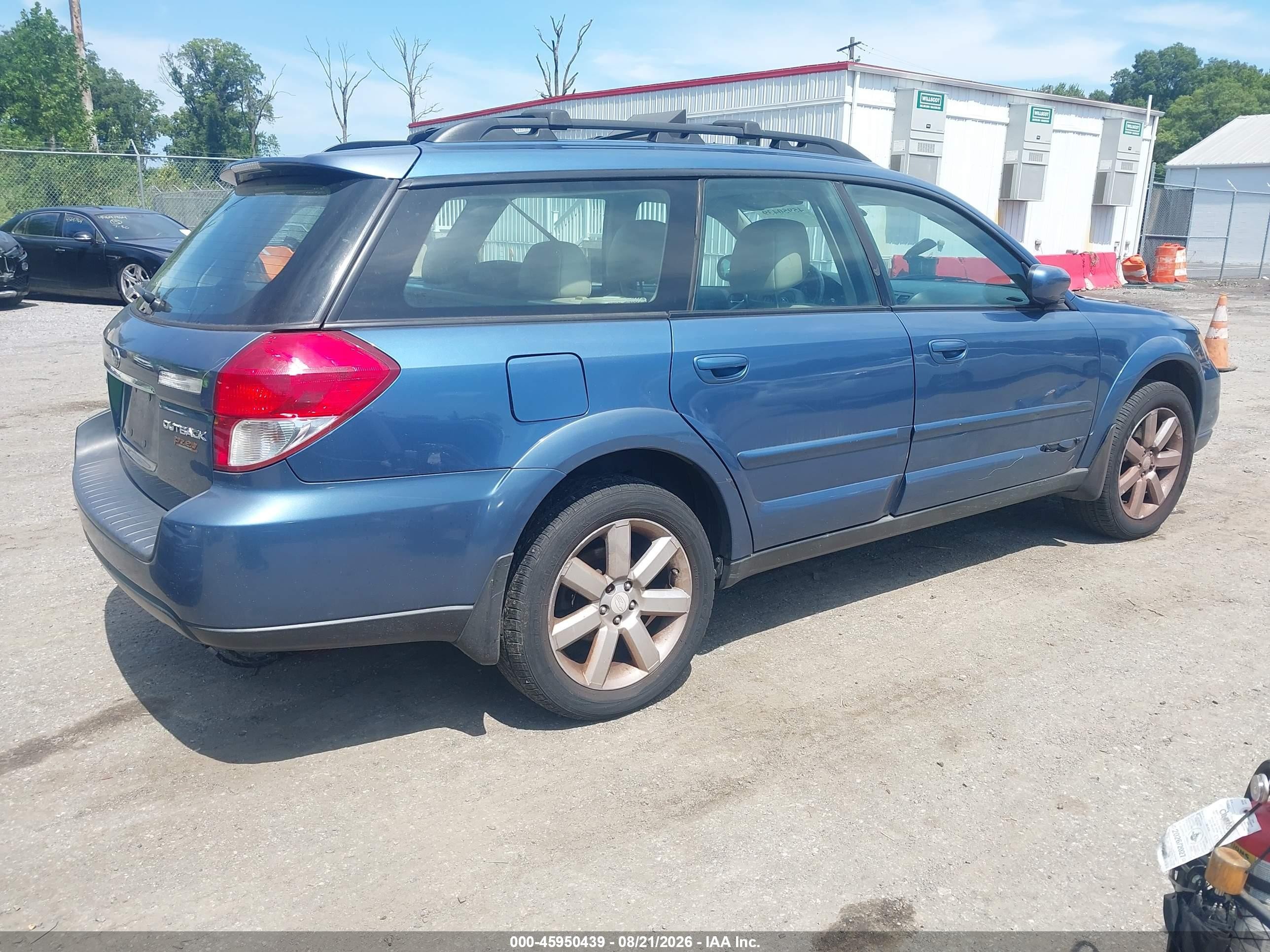 2008 Subaru Outback 2.5i Limited/2.5i Limited L.l. Bean Edition Синий vin: 4S4BP62C887345404