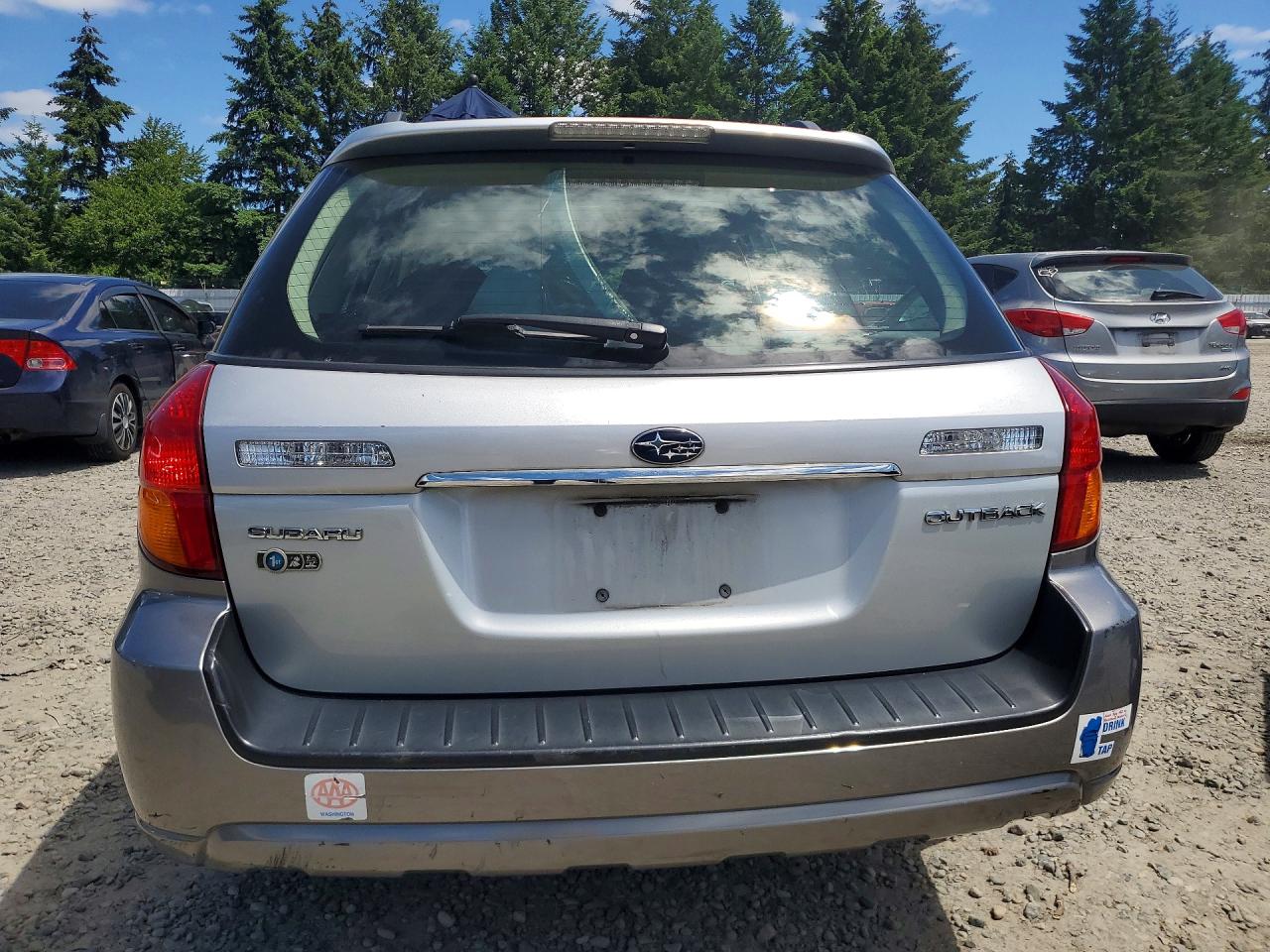 2005 Subaru Legacy Outback 2.5i Limited Silver vin: 4S4BP62C957364037