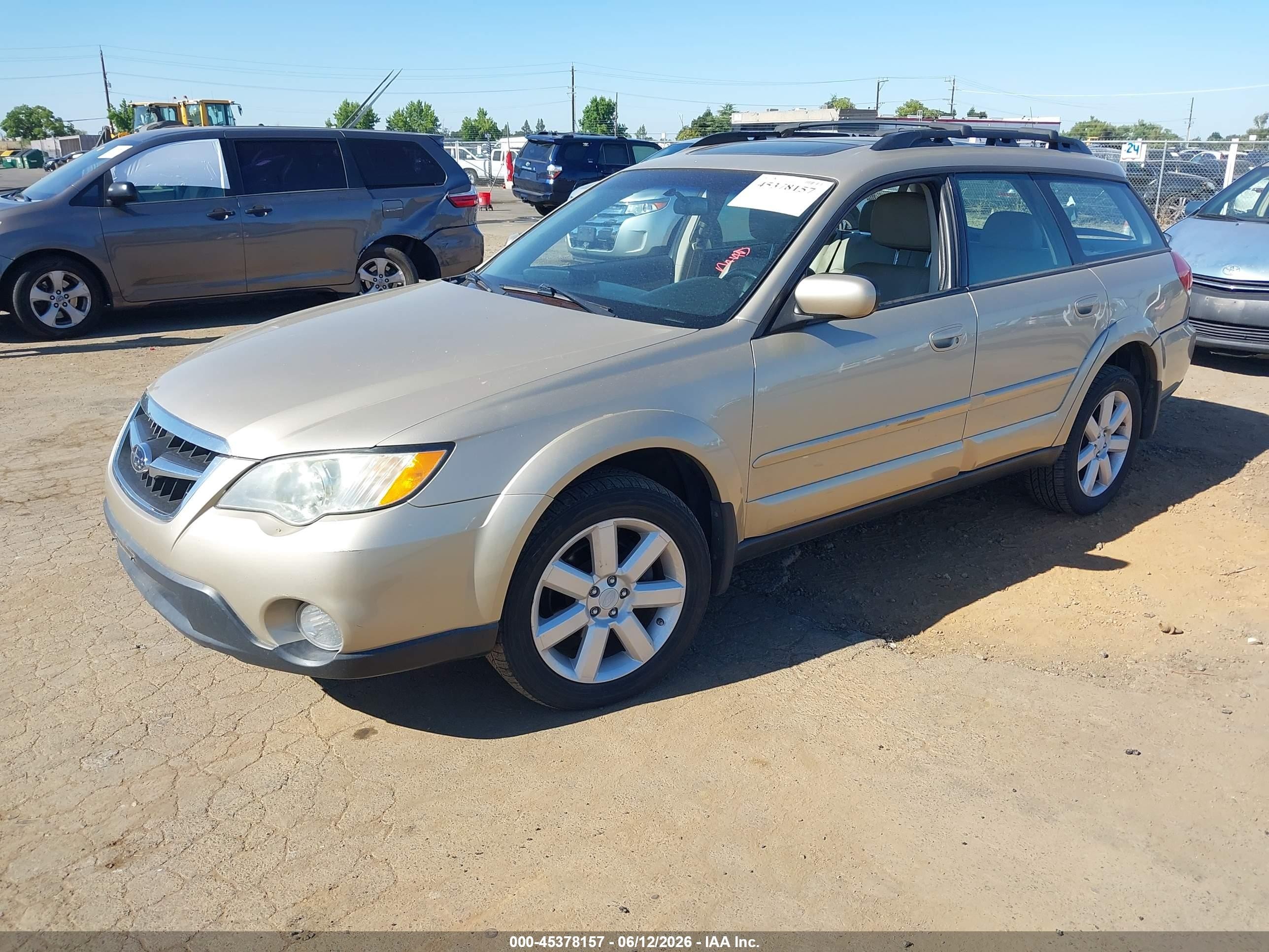 2008 Subaru Outback 2.5i Limited/2.5i Limited L.l. Bean Edition Gold vin: 4S4BP62C987357111