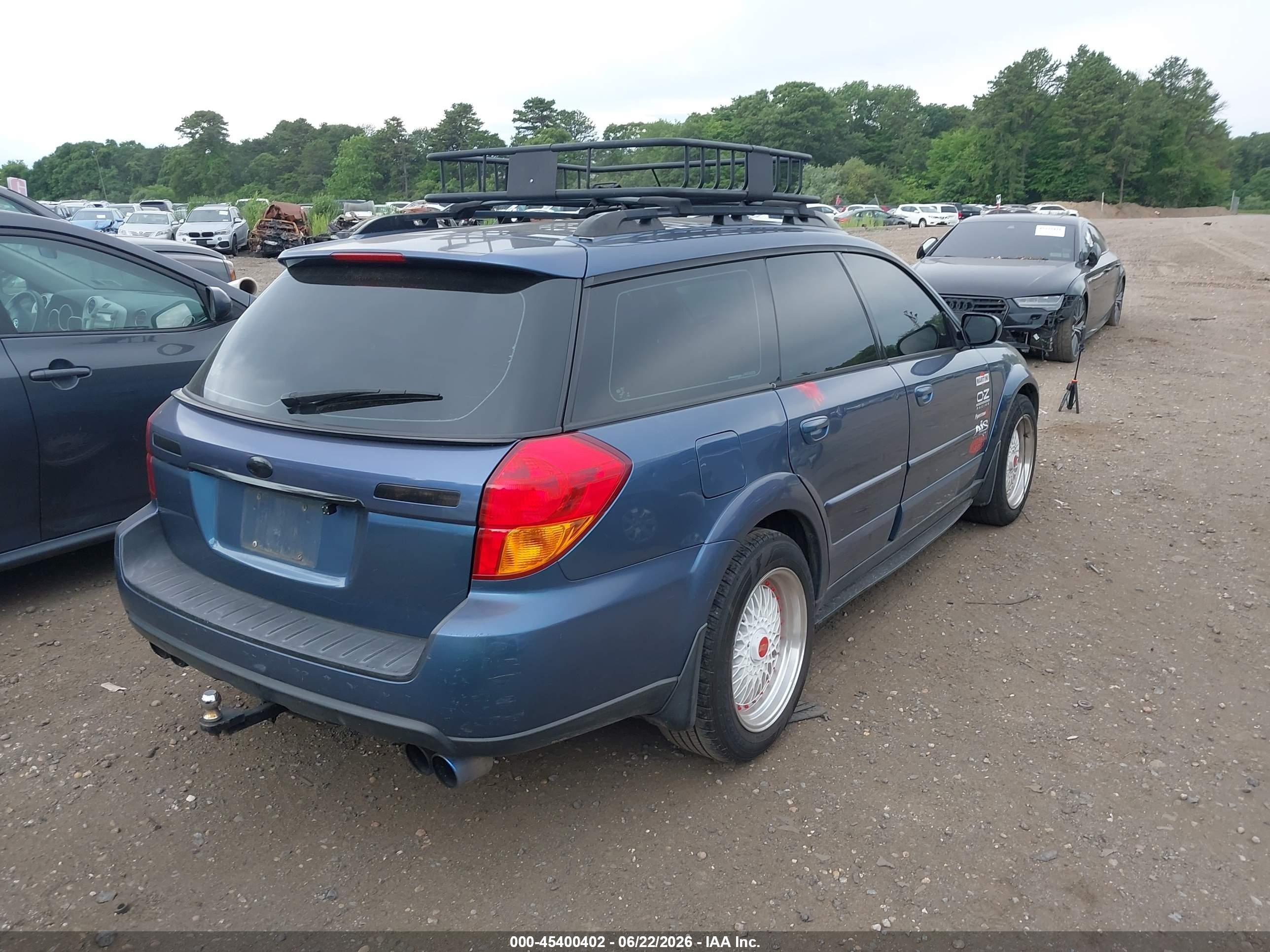 2006 Subaru Outback 2.5i Limited Синий vin: 4S4BP62CX67303510