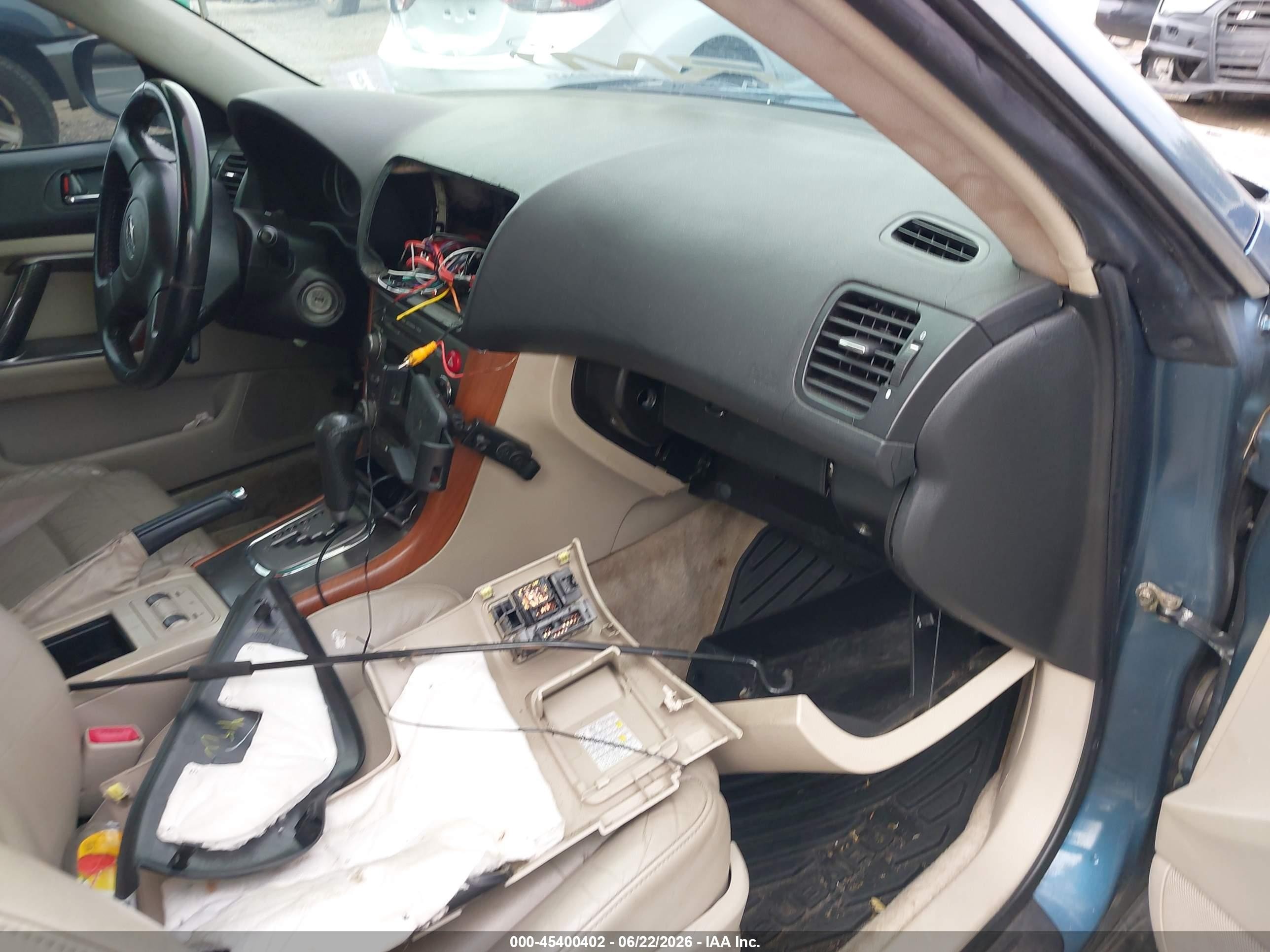 2006 Subaru Outback 2.5i Limited Синий vin: 4S4BP62CX67303510
