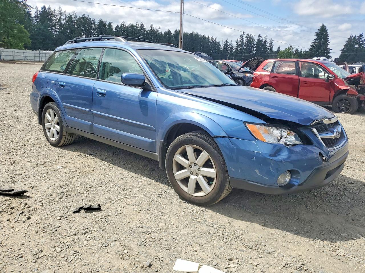 2008 Subaru Outback 2.5i Limited Синий vin: 4S4BP62CX87309181