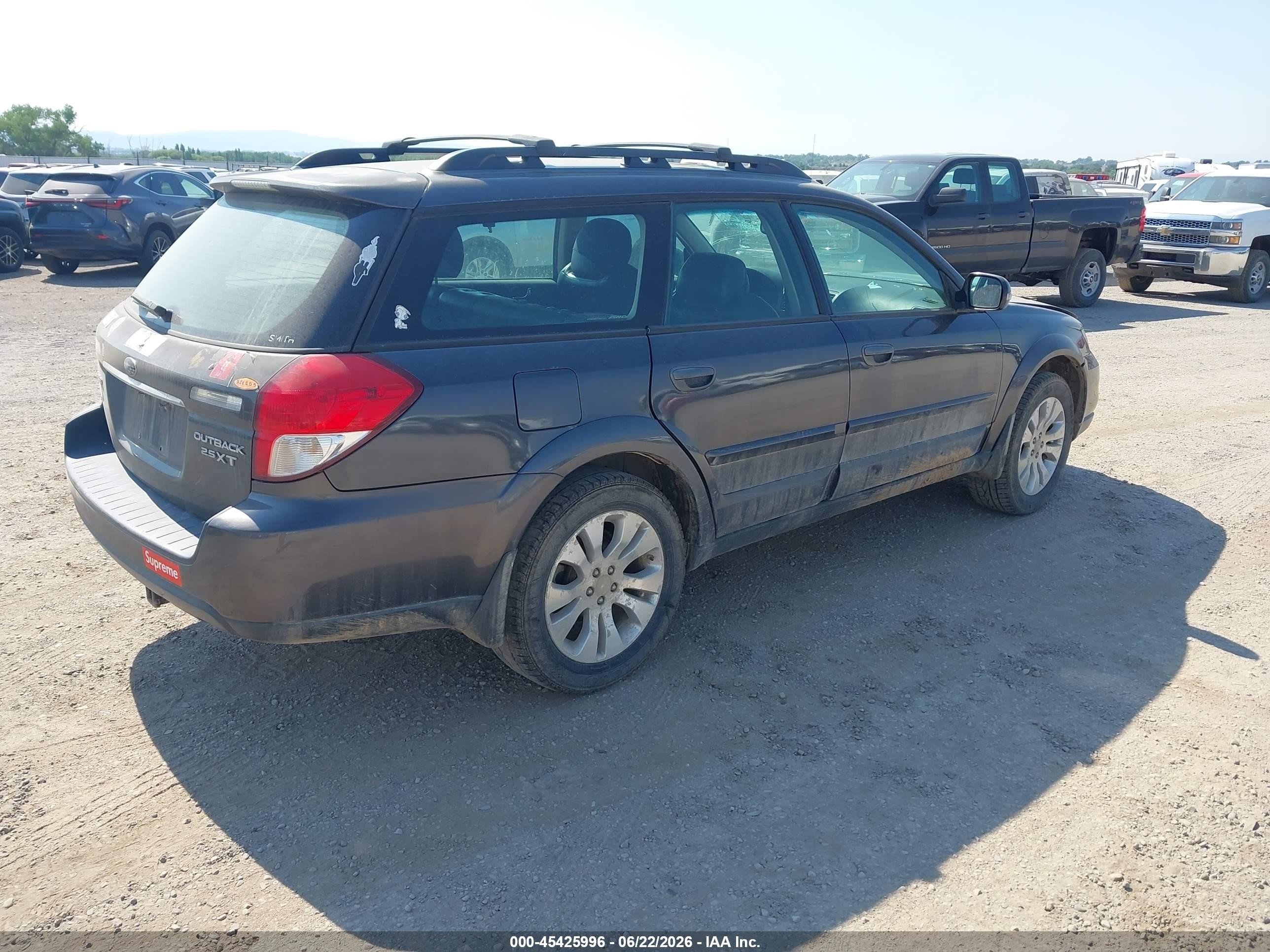 2008 Subaru Outback 2.5xt Limited/xt Ltd W/nav Black vin: 4S4BP63C184316794