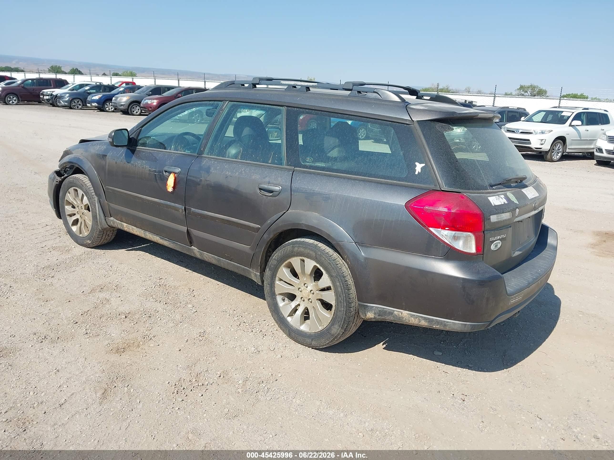 2008 Subaru Outback 2.5xt Limited/xt Ltd W/nav Black vin: 4S4BP63C184316794