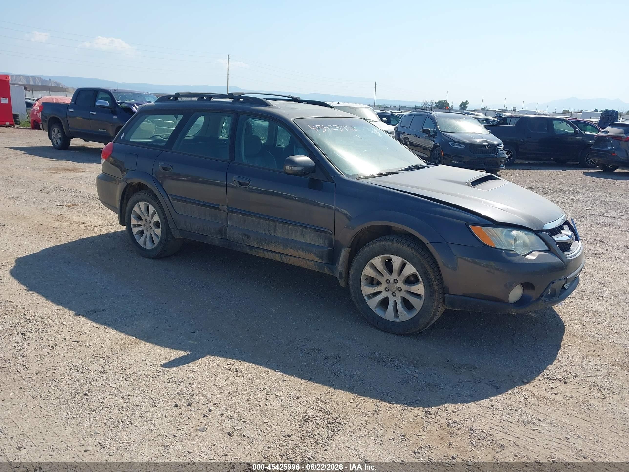 2008 Subaru Outback 2.5xt Limited/xt Ltd W/nav Black vin: 4S4BP63C184316794