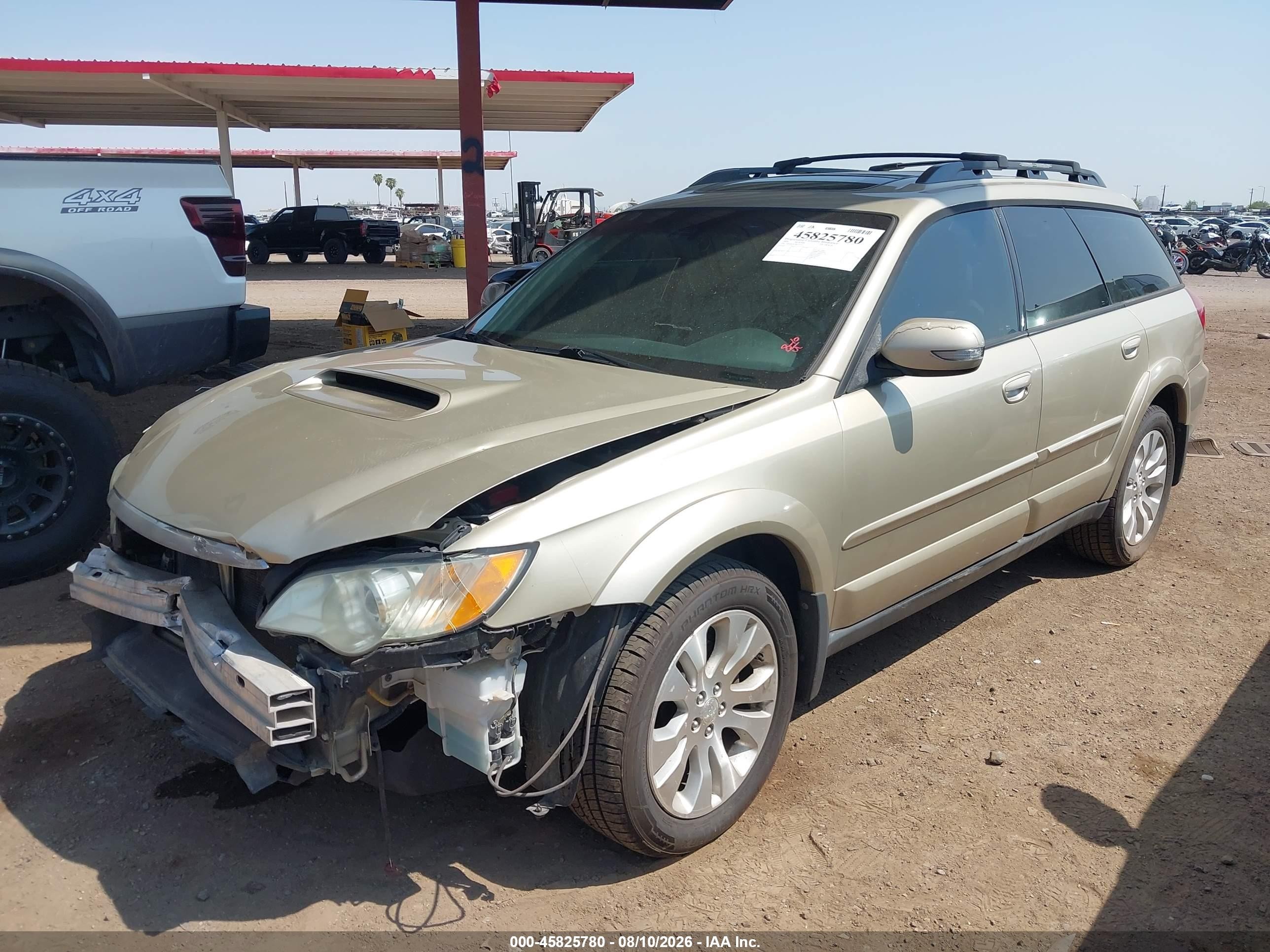 2008 Subaru Outback 2.5xt Limited Желто-коричневый vin: 4S4BP63C384323777
