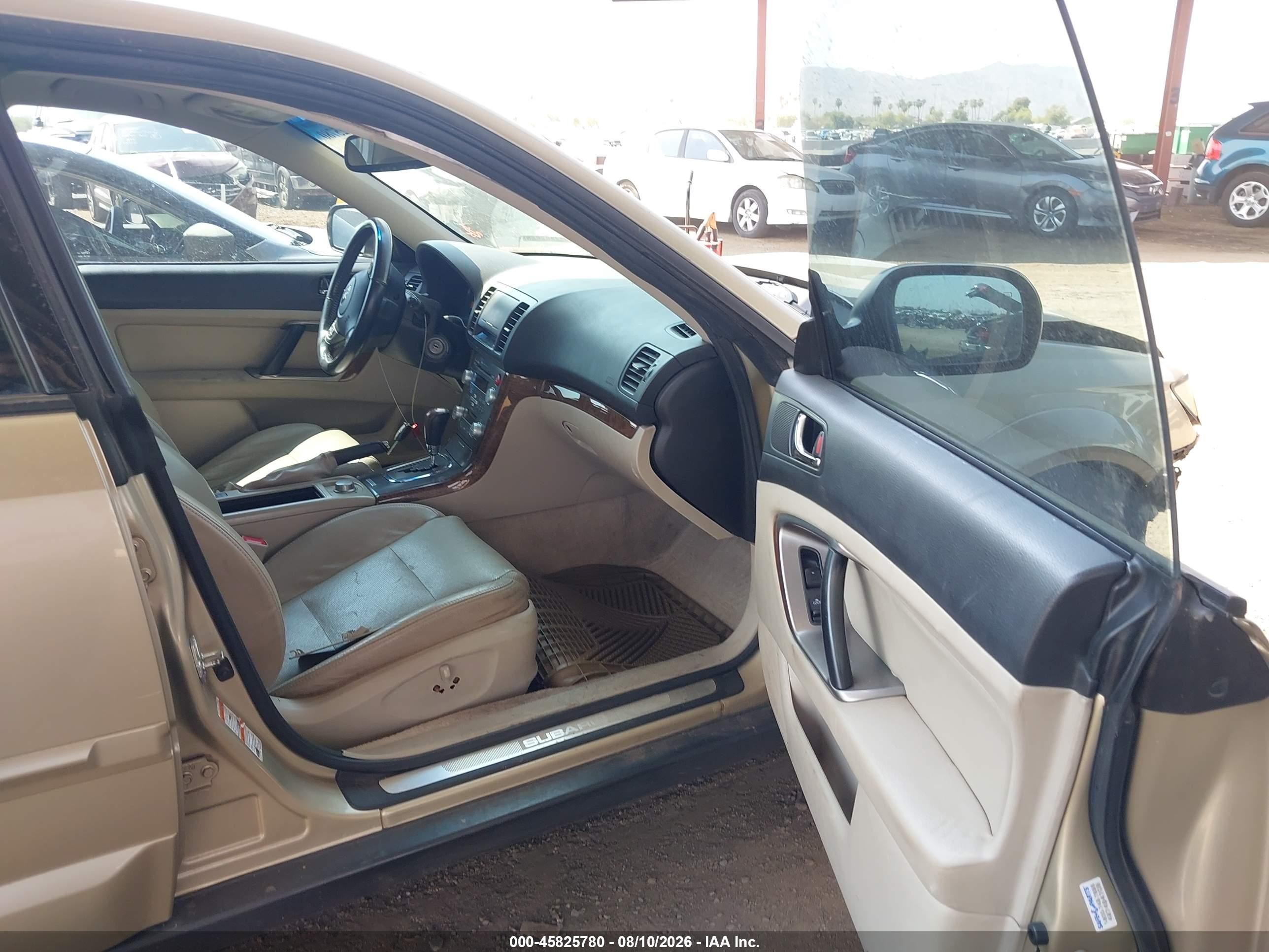 2008 Subaru Outback 2.5xt Limited Желто-коричневый vin: 4S4BP63C384323777