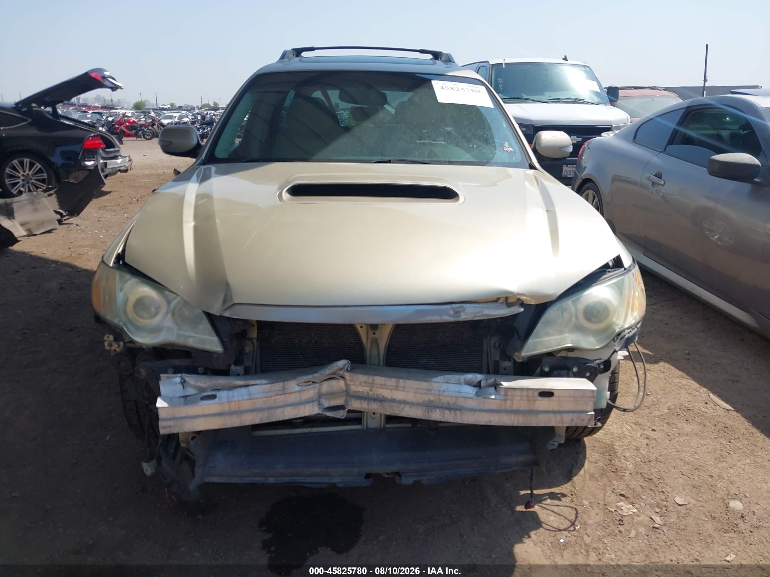 2008 Subaru Outback 2.5xt Limited Желто-коричневый vin: 4S4BP63C384323777