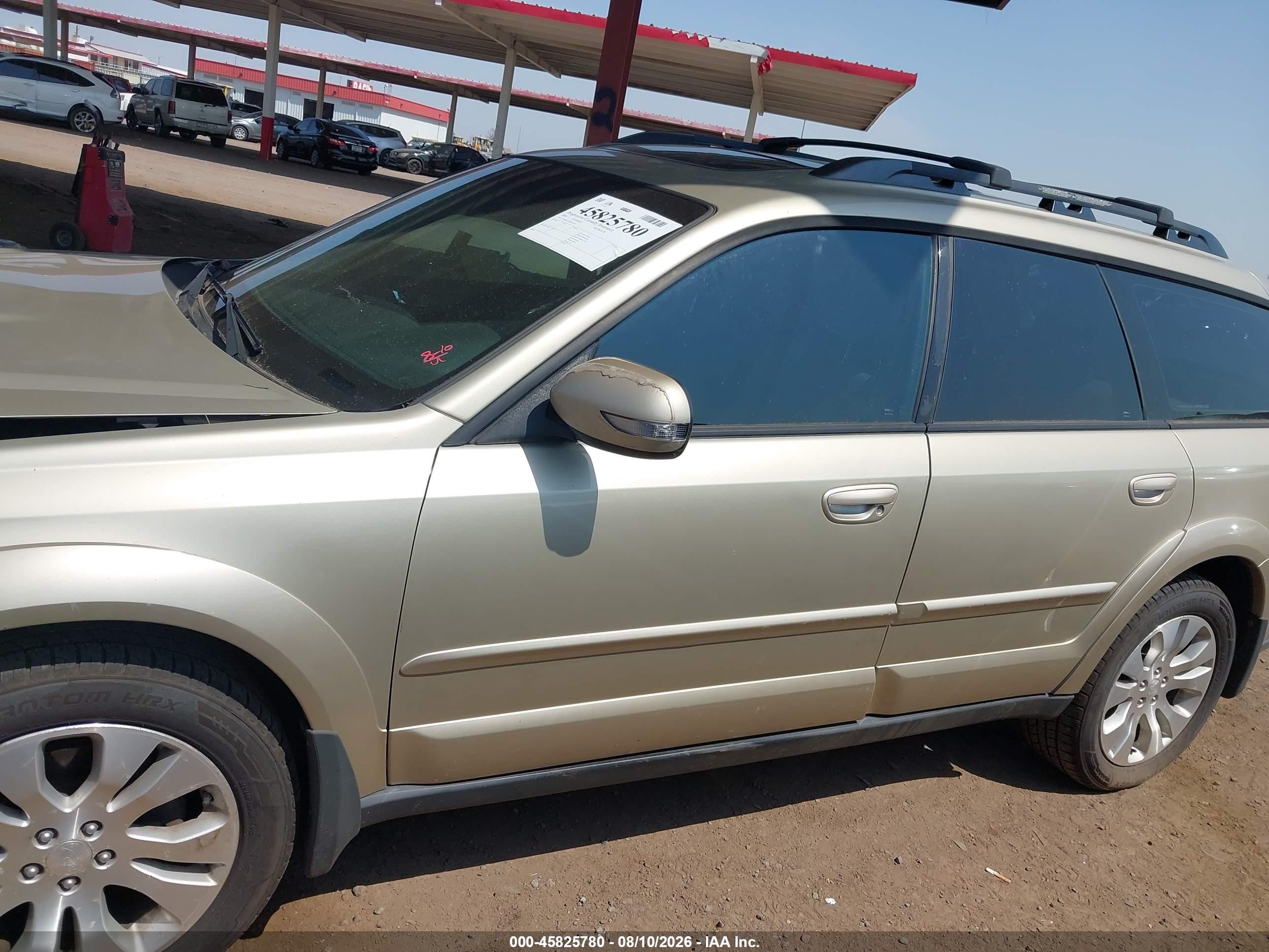 2008 Subaru Outback 2.5xt Limited Желто-коричневый vin: 4S4BP63C384323777