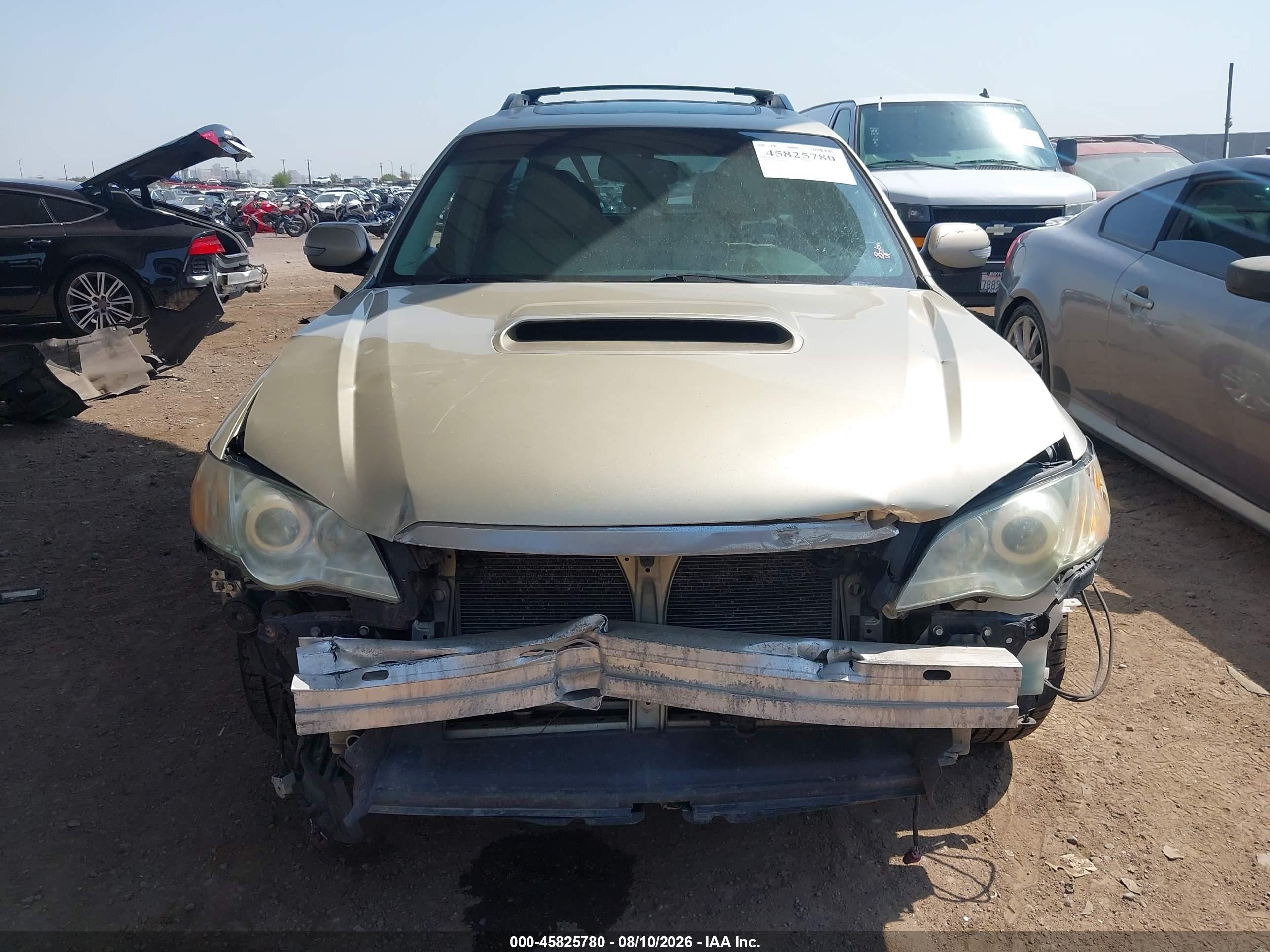 2008 Subaru Outback 2.5xt Limited Желто-коричневый vin: 4S4BP63C384323777