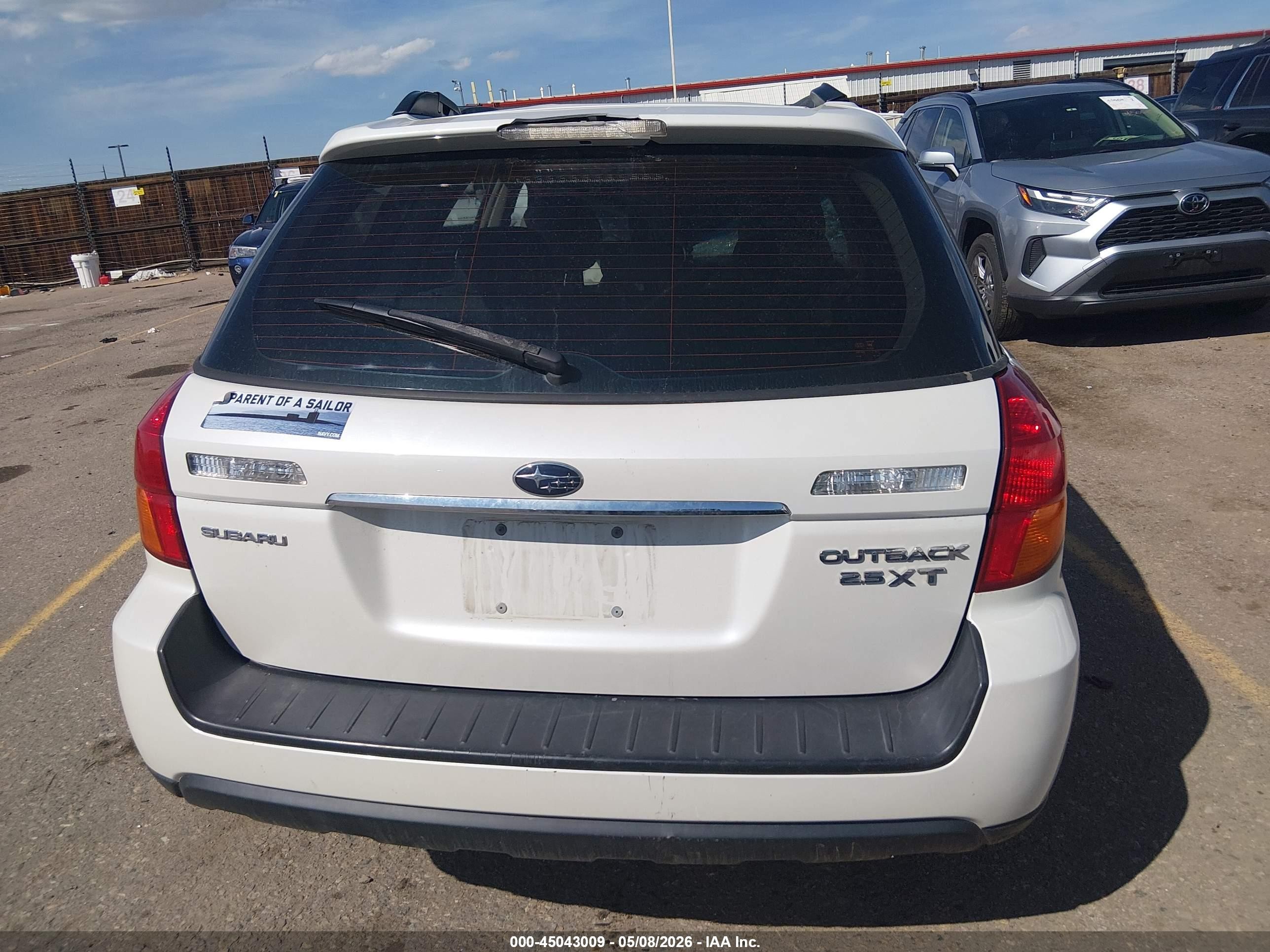2007 Subaru Outback 2.5xt Limited Белый vin: 4S4BP63C676304613
