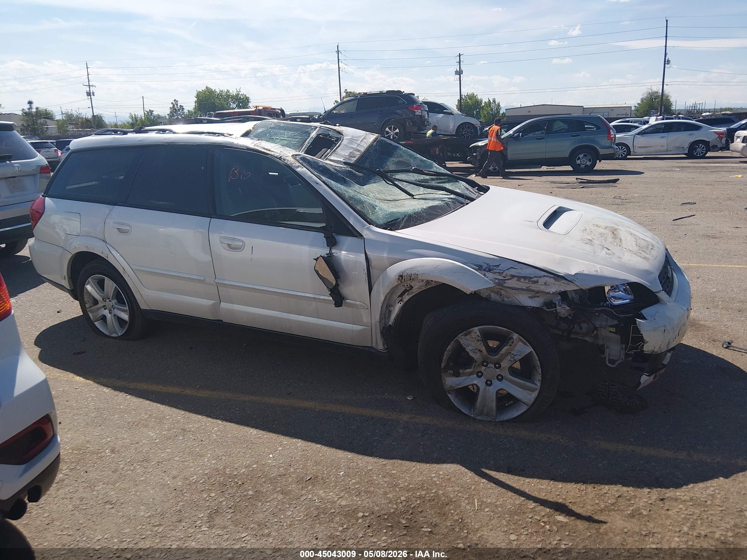 2007 Subaru Outback 2.5xt Limited Белый vin: 4S4BP63C676304613