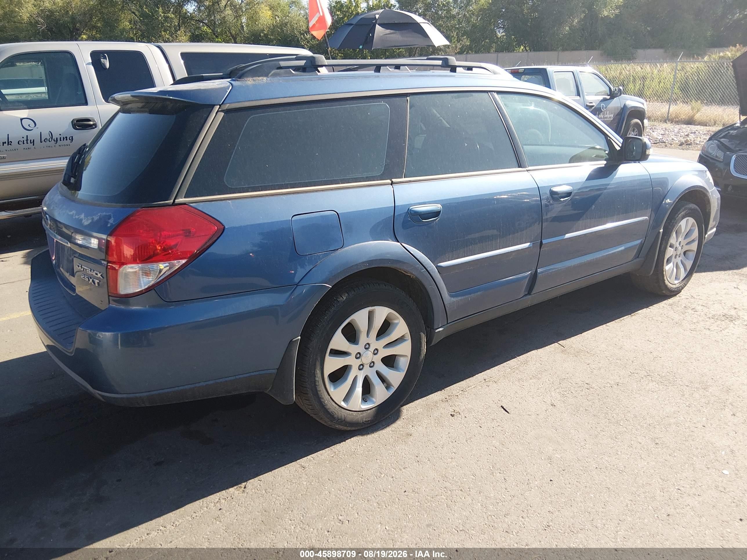 2008 Subaru Outback 2.5xt Limited Blue vin: 4S4BP63C784300583