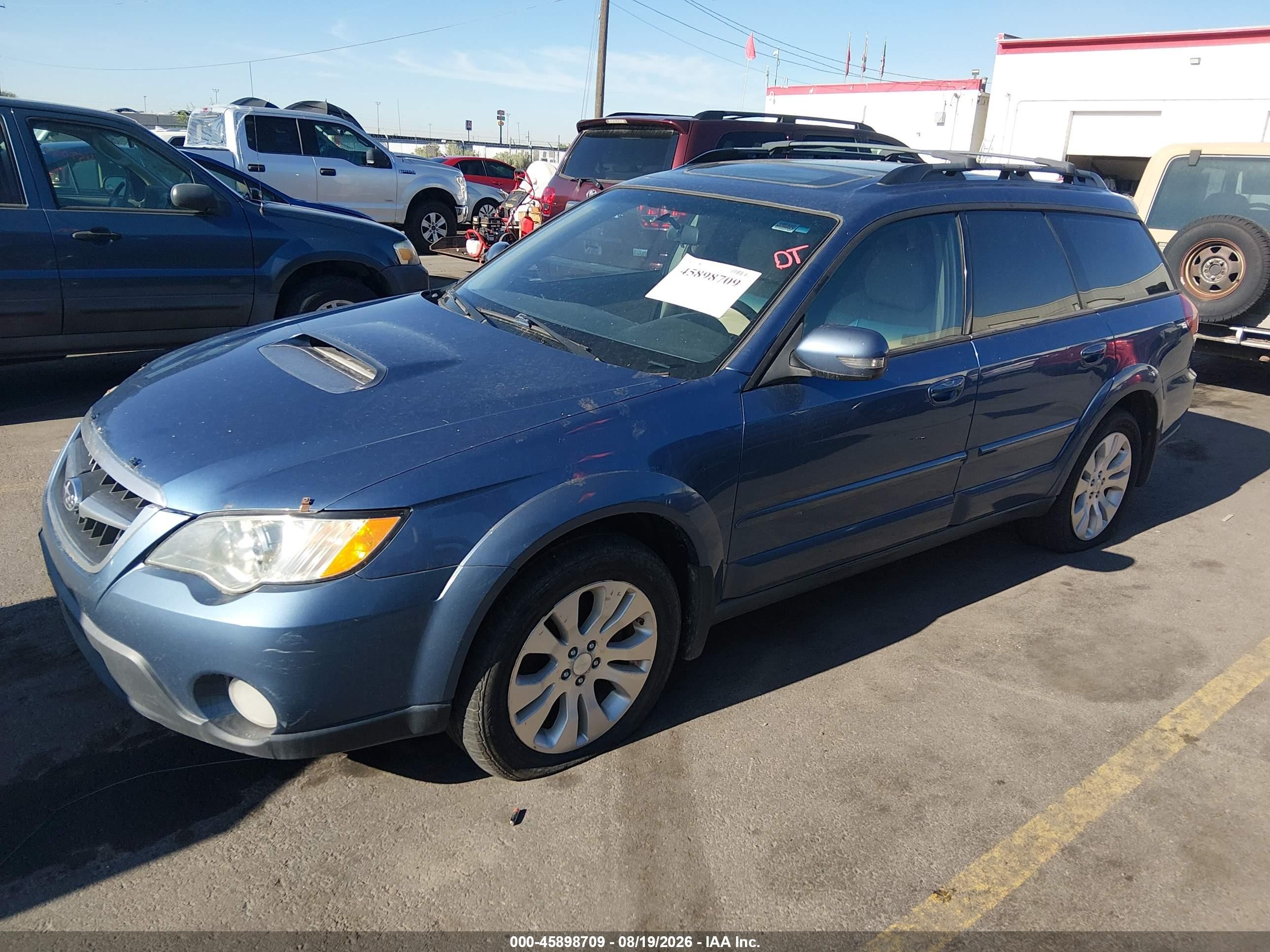 2008 Subaru Outback 2.5xt Limited Blue vin: 4S4BP63C784300583