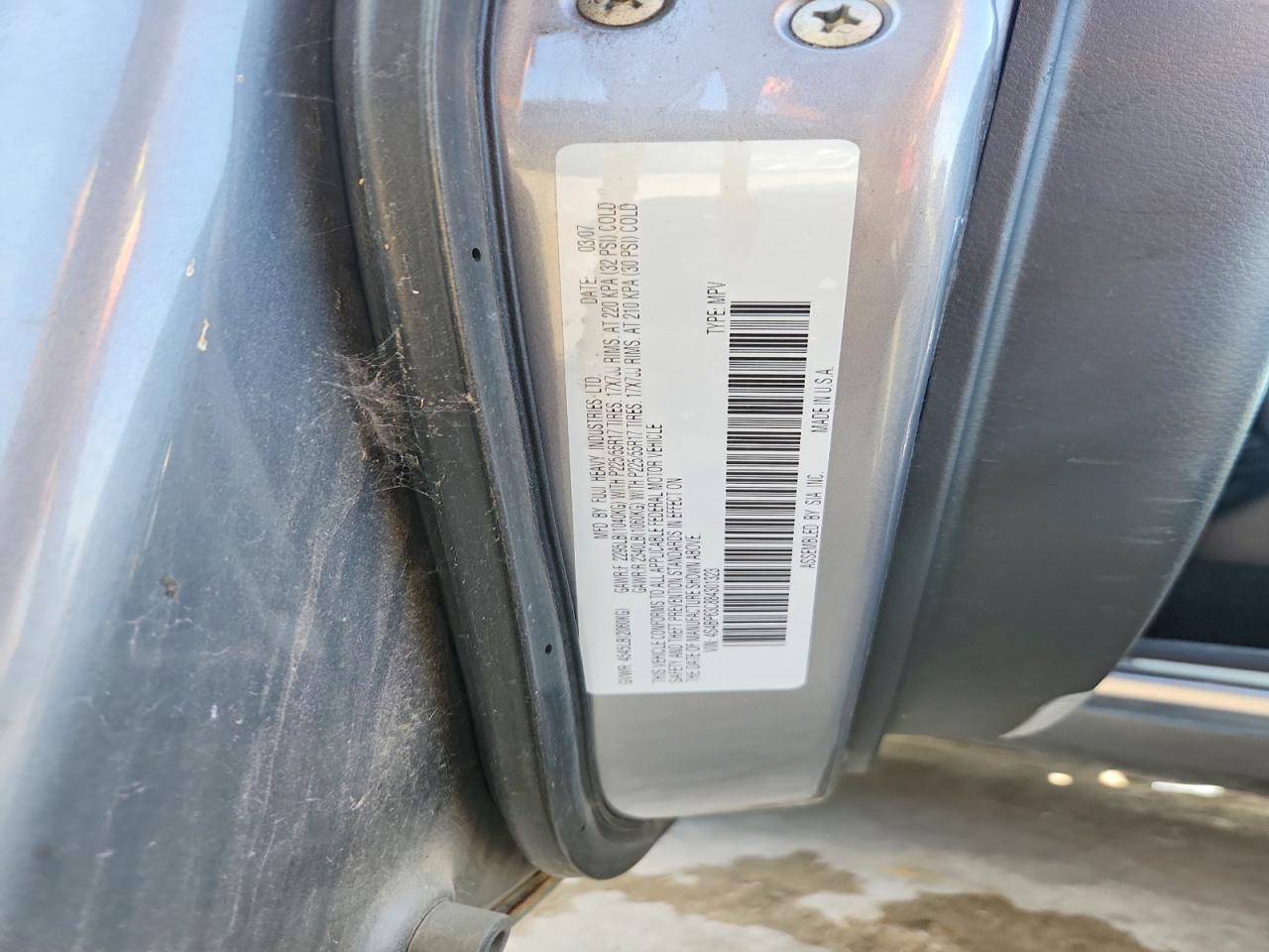 2008 Subaru Outback 2.5xt Limited Silver vin: 4S4BP63C884301323