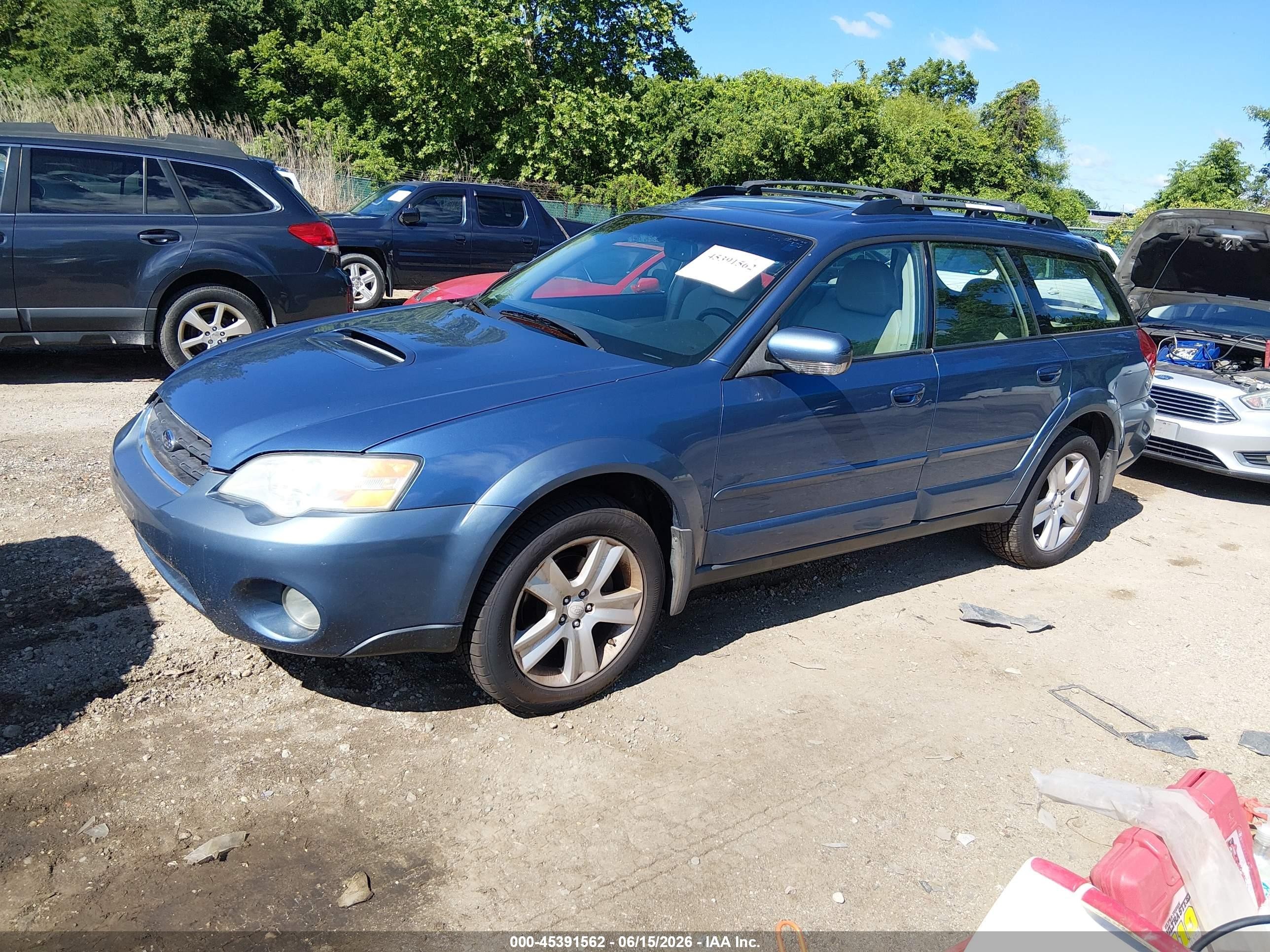 2007 Subaru Outback 2.5xt Limited Blue vin: 4S4BP63CX74302827