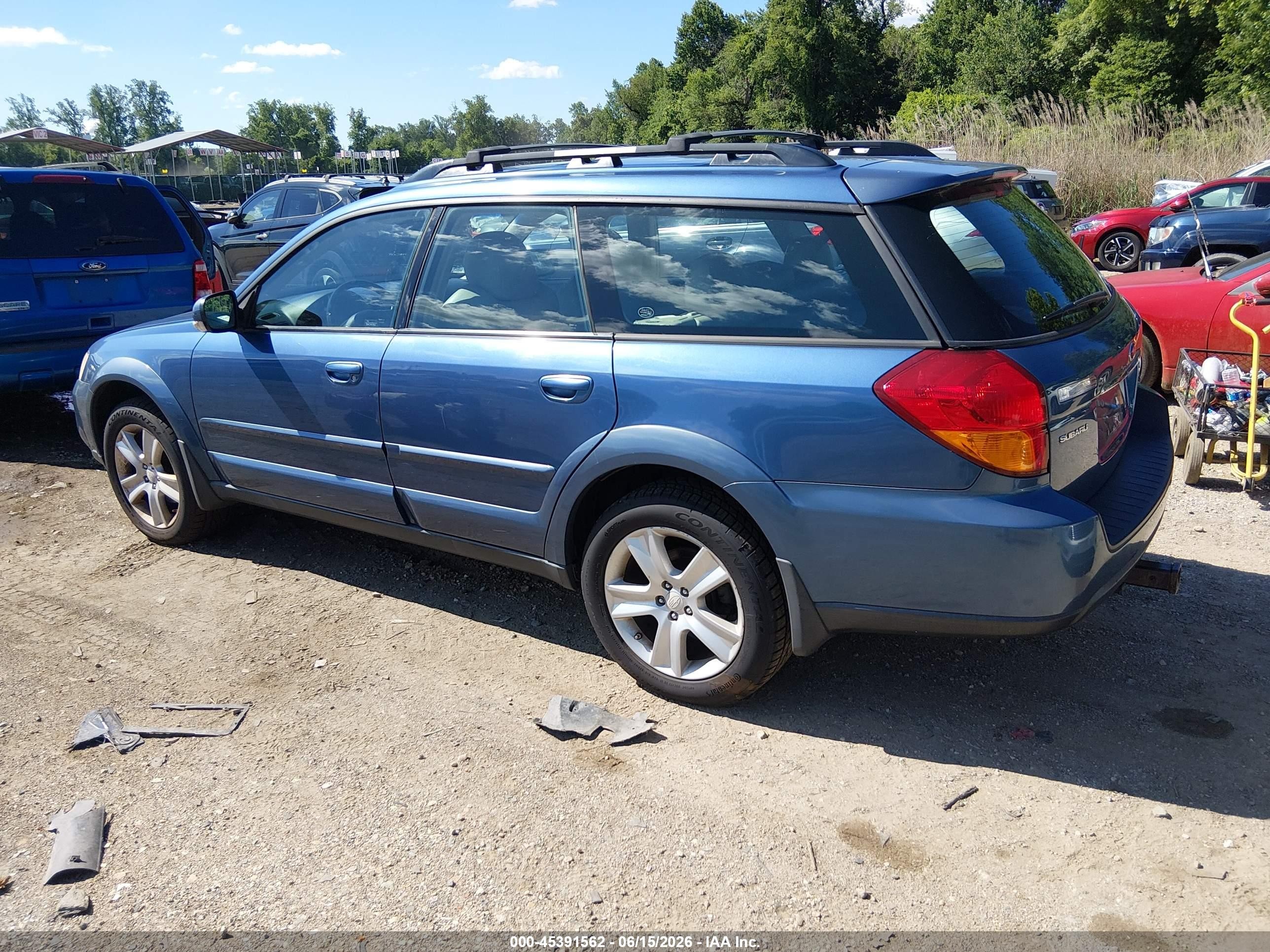 2007 Subaru Outback 2.5xt Limited Blue vin: 4S4BP63CX74302827