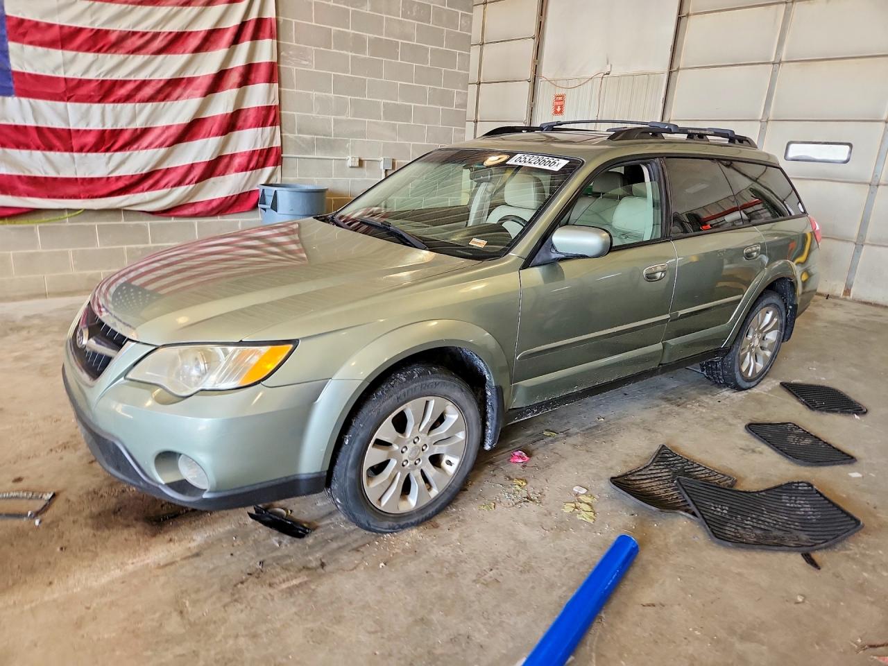 2009 Subaru Outback 2.5i Limited Green vin: 4S4BP66C097314322